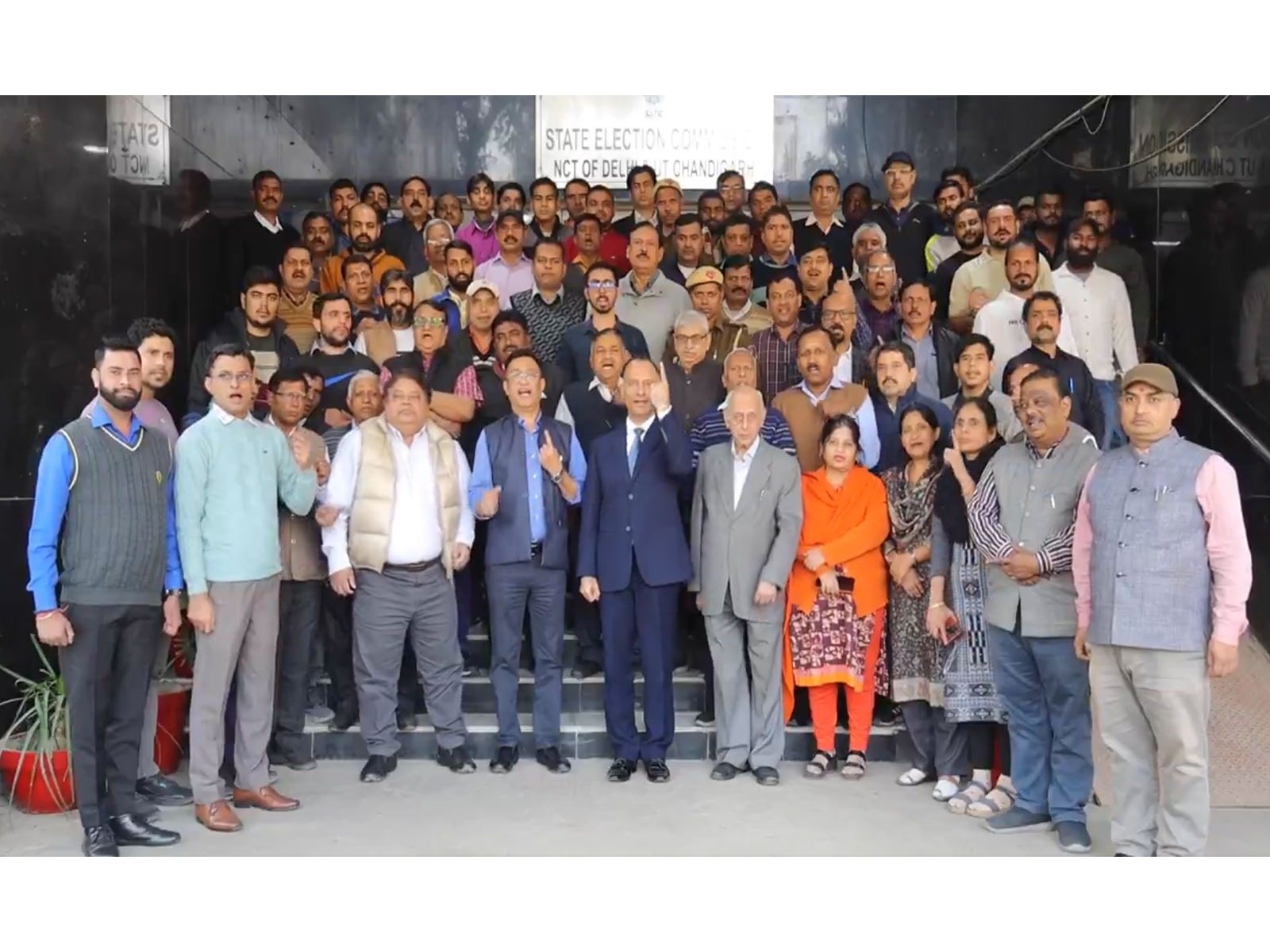 EC Delhi officials urge people to exercise their franchise on November 30. (Photo/EC)