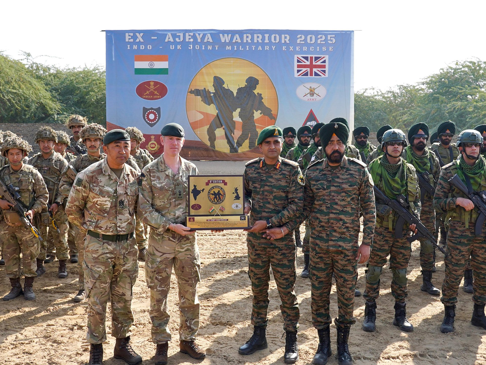 Ajeya Warrior, India-UK Joint Military Exercise (Photo: X@adgpi)