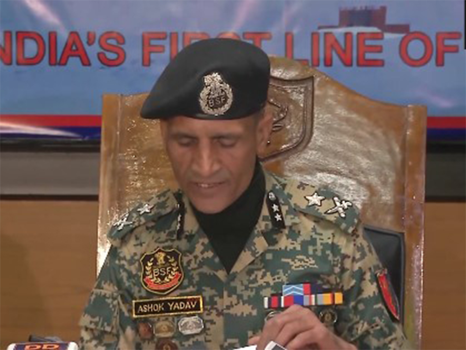 BSF Inspector General (Kashmir Frontier) Ashok Yadav (Photo/ANI)