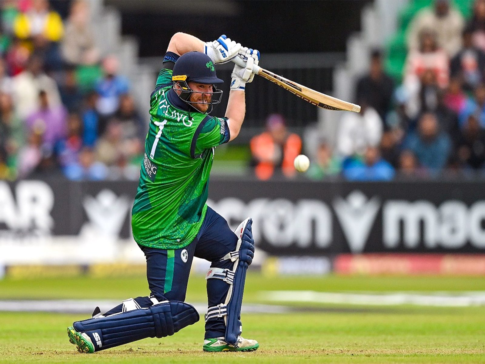 Ireland captain Paul Stirling batting (Photo: ANI)