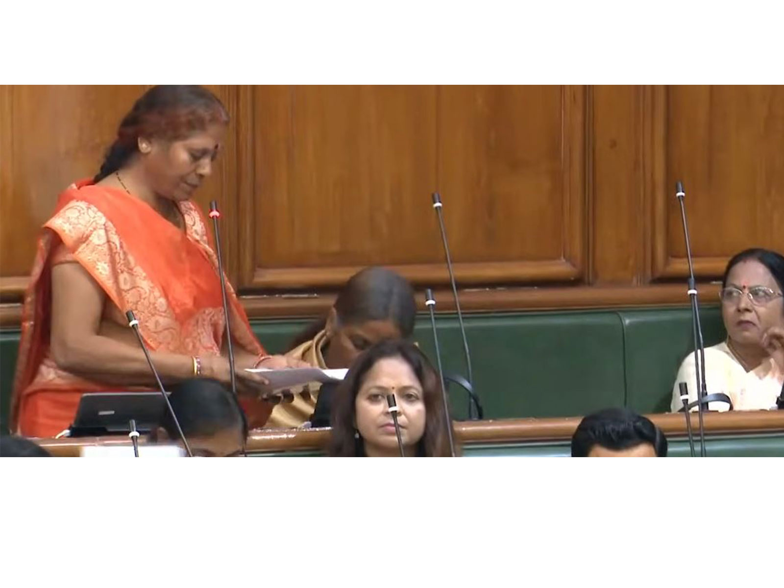 JD(U) MLA Vibha Devi (Photo/Bihar Vidhan Sabha TV)