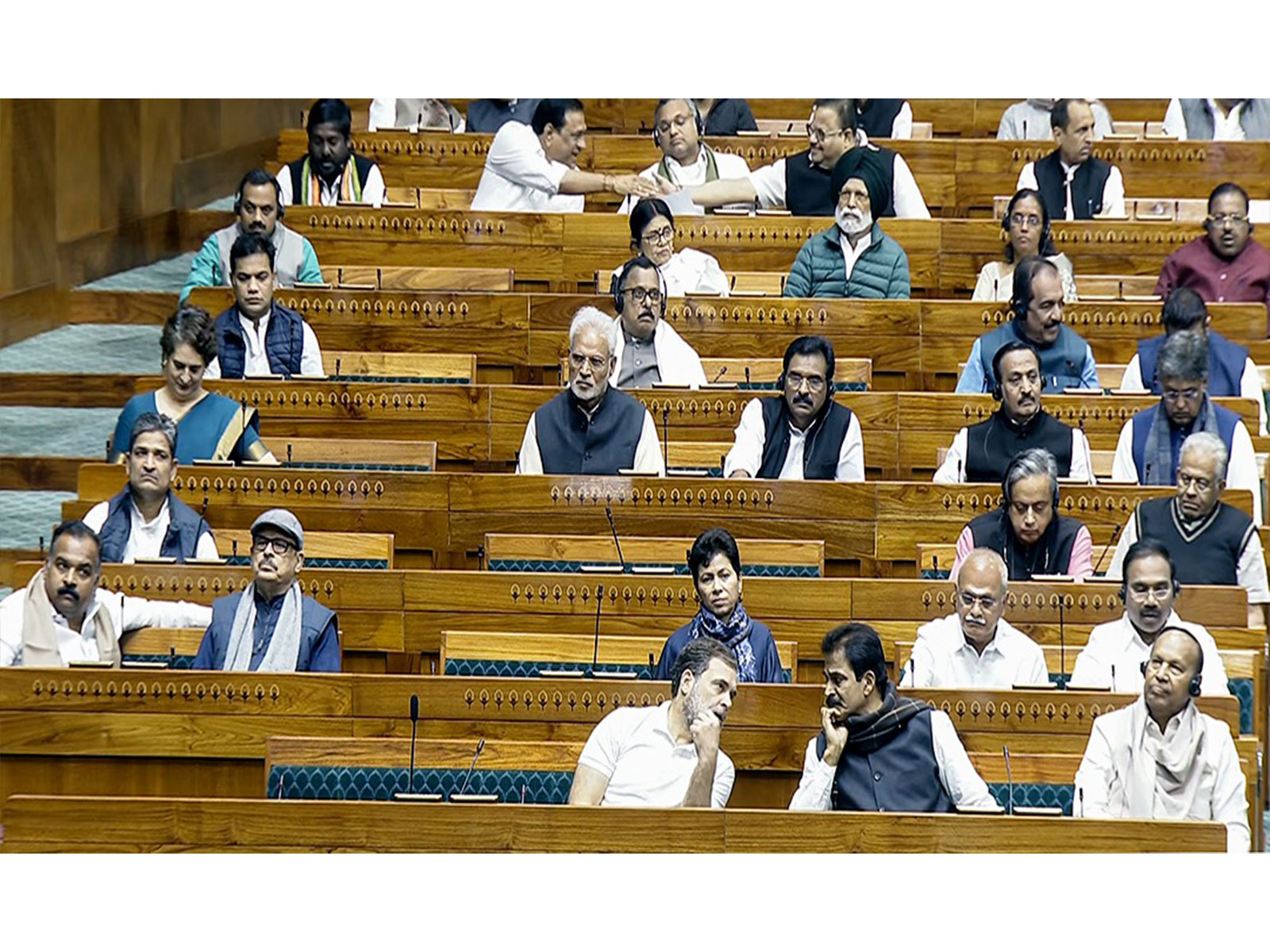 Visuals of Lok Sabha (Photo/ANI)