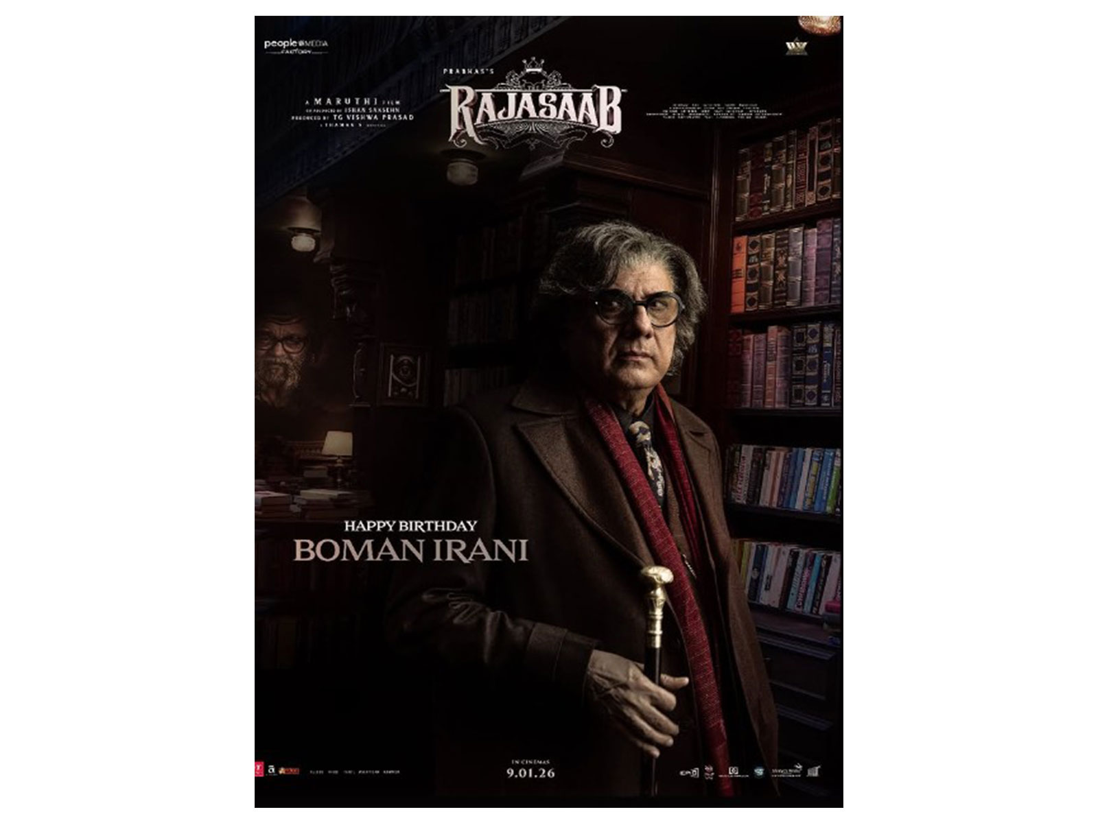 Boman Irani in 'The RajaSaab' poster (Image source: Instagram/ @rajasaabmovie)