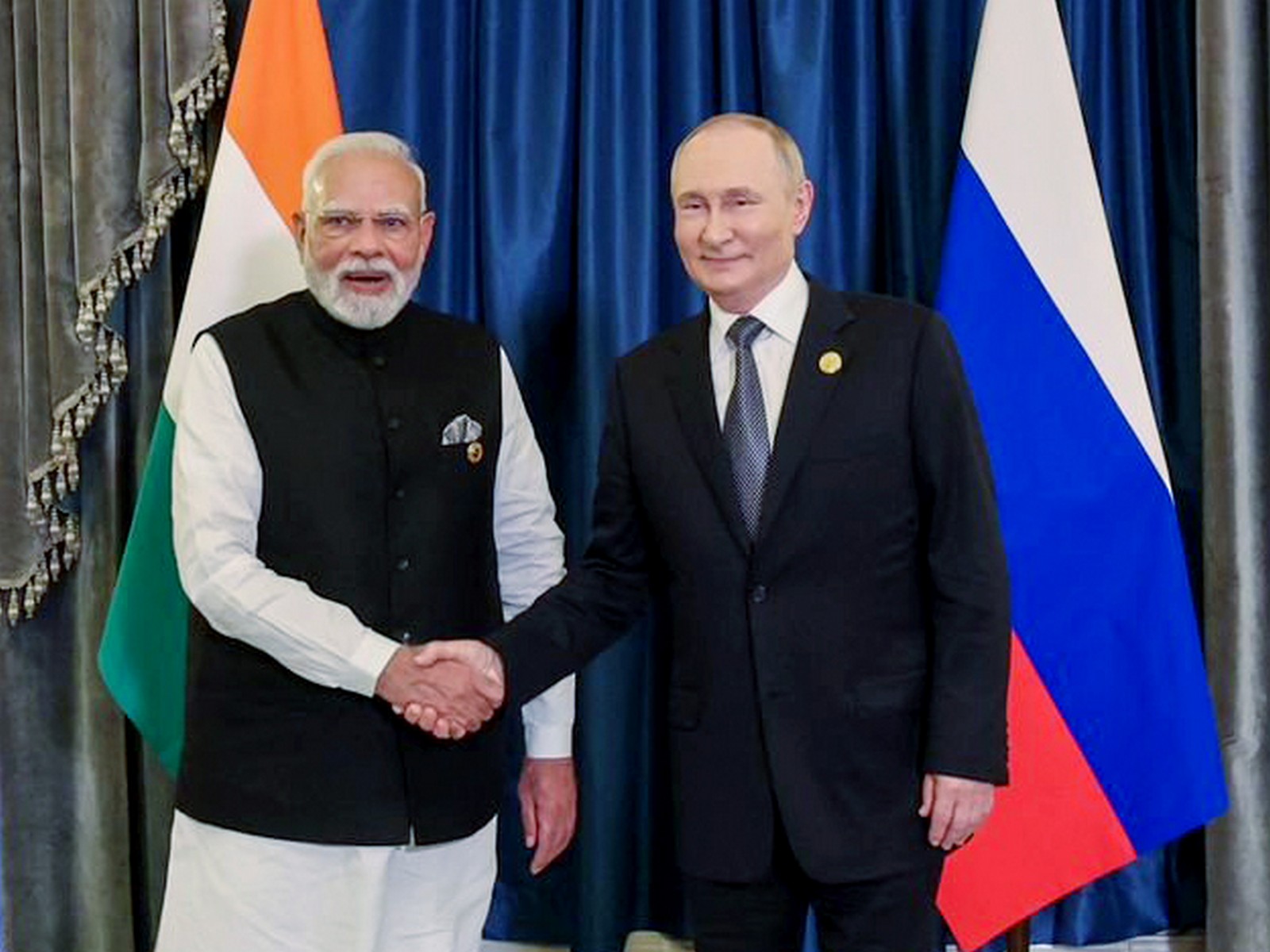 PM Modi with Russian President Vladimir Putin (File Photo/ANI)