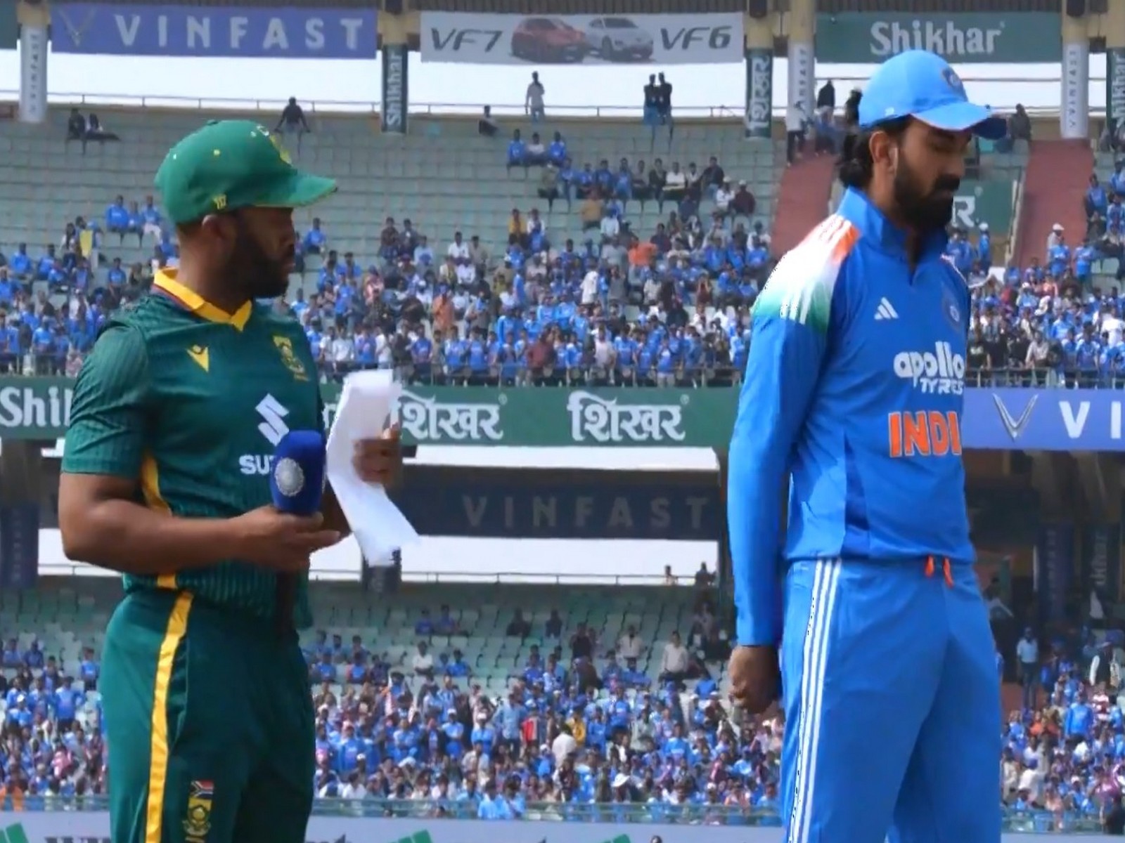 Temba Bavuma and KL Rahul (Photo: X/@BCCI)