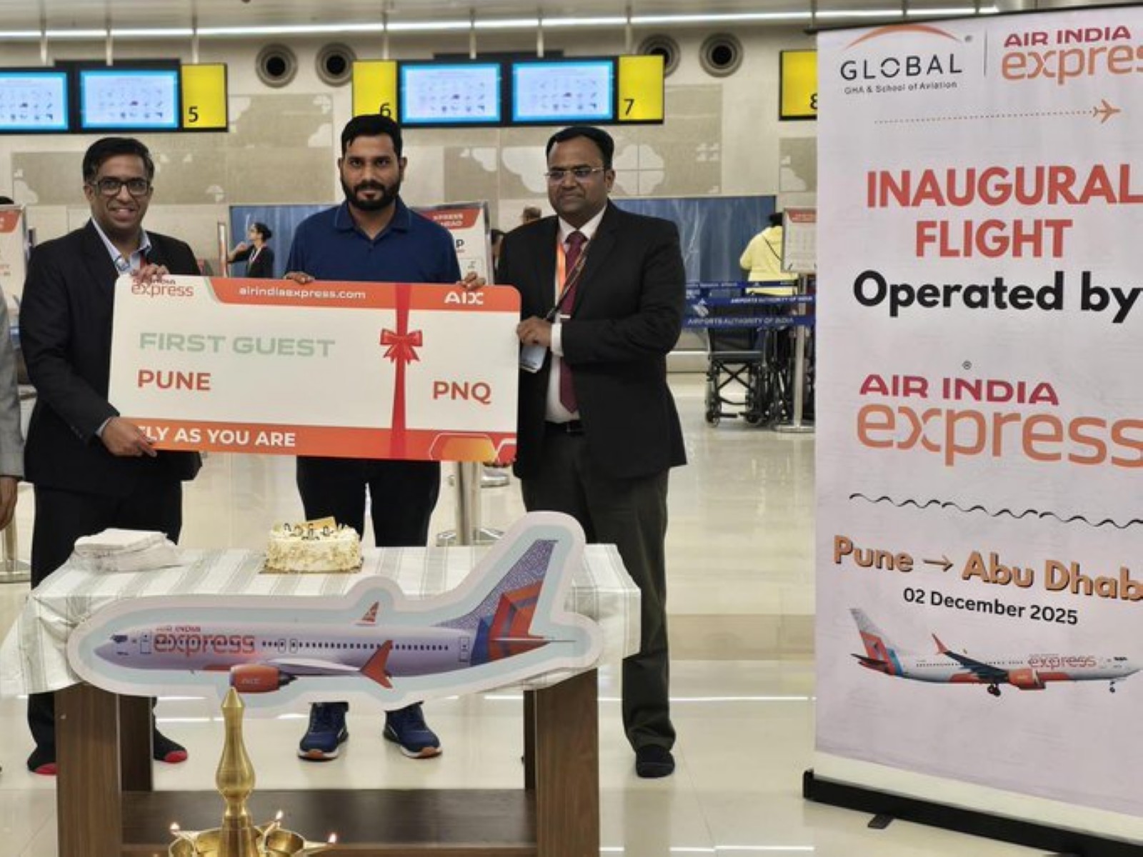 Air India Express launches direct Pune-Abu Dhabi flight service (Photo X/Murlidhar Mohol)