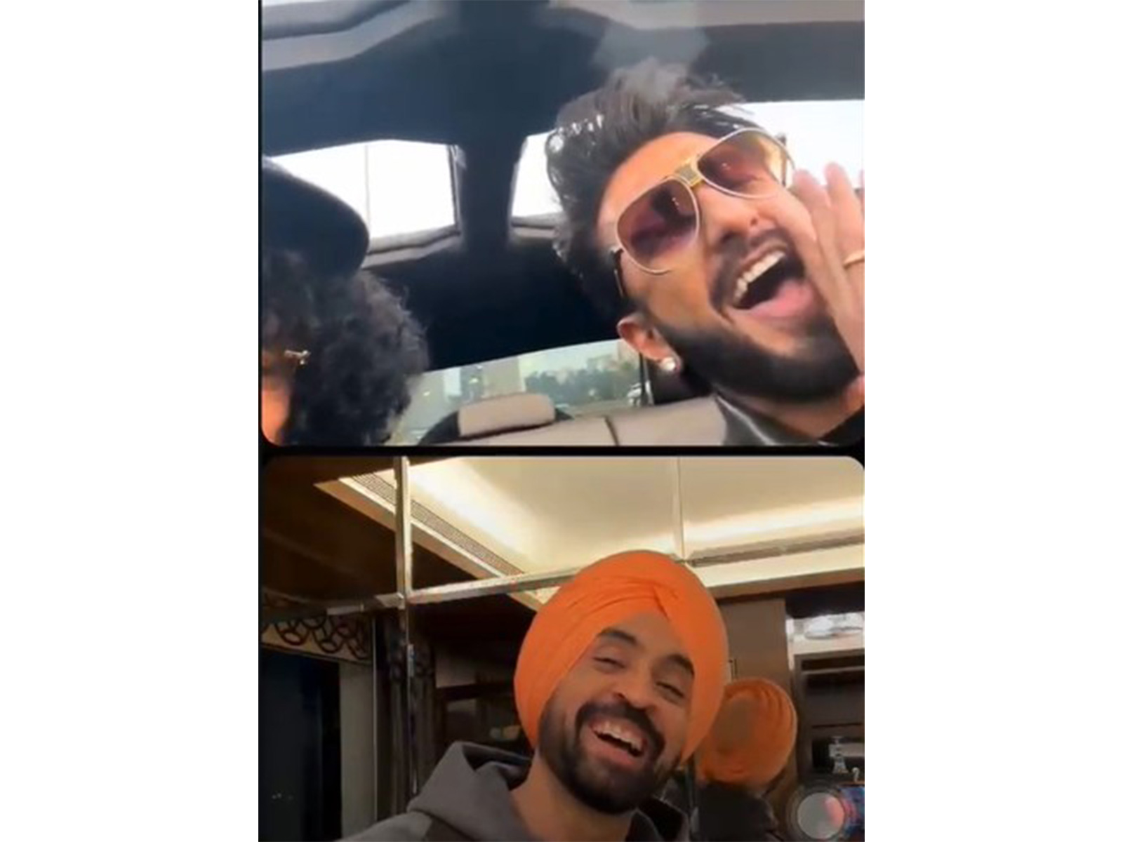 Snip from Ranveer's Instagram live (Image source: Ranveer's Instagram)