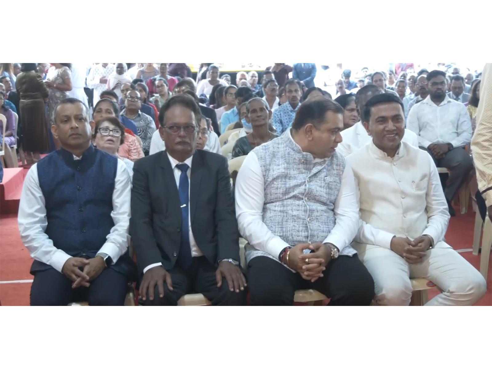 Goa CM Pramod Sawant attends Feast Mass of St. Francis Xavier (Photo/ANI)