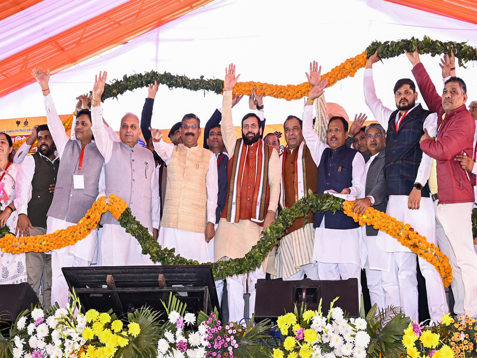 Haryana CM Nayab Singh Saini at the event (Photo: @NayabSainiBJP/X)