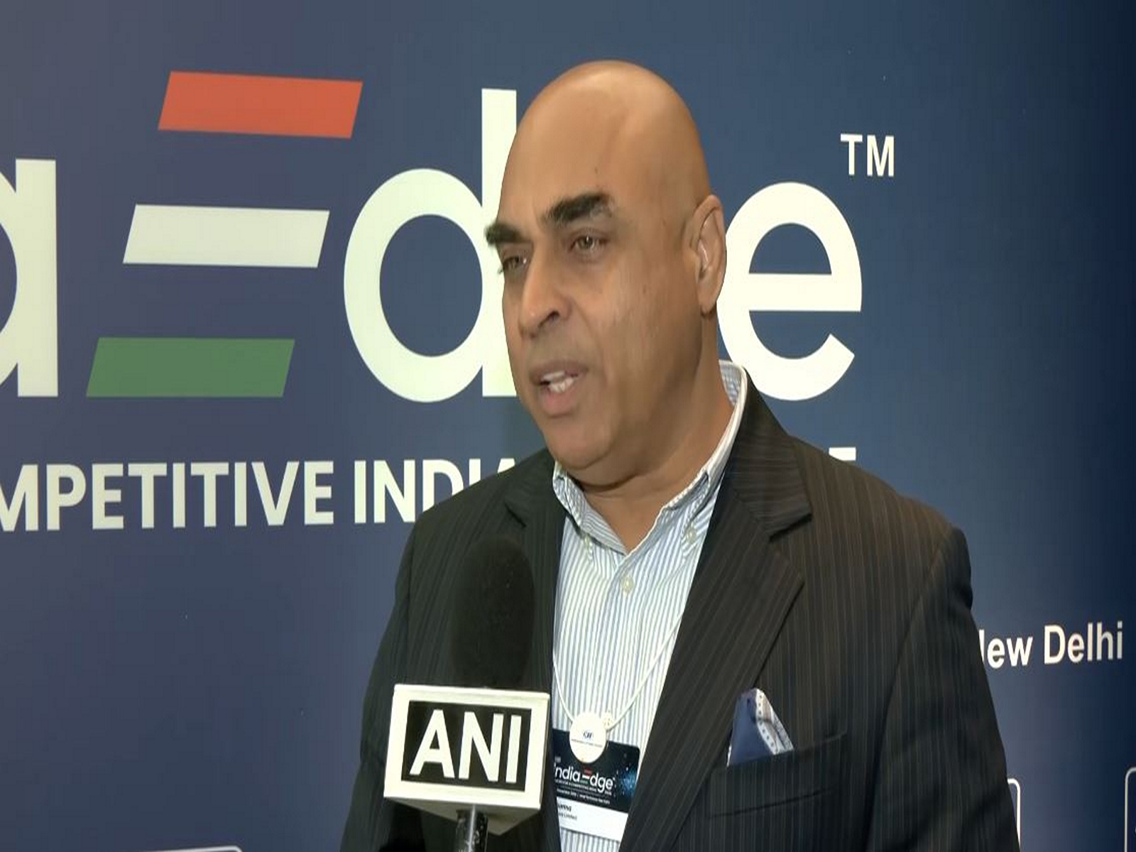 Vinod Sharma, Chairman of CII's National Committee on Electronics Manufacturing and Managing Director of Deki Electronics (Photo/ANI)