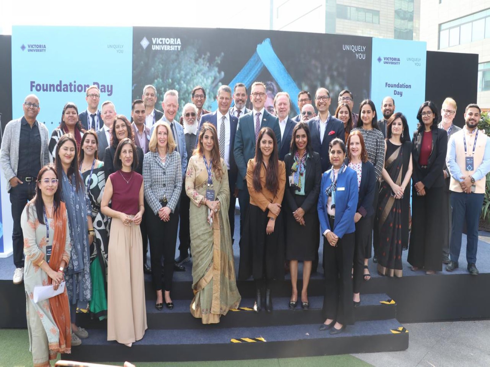 Victoria University lays foundation for its first India campus in Gurugram (Photo: Australian High Commission in India)