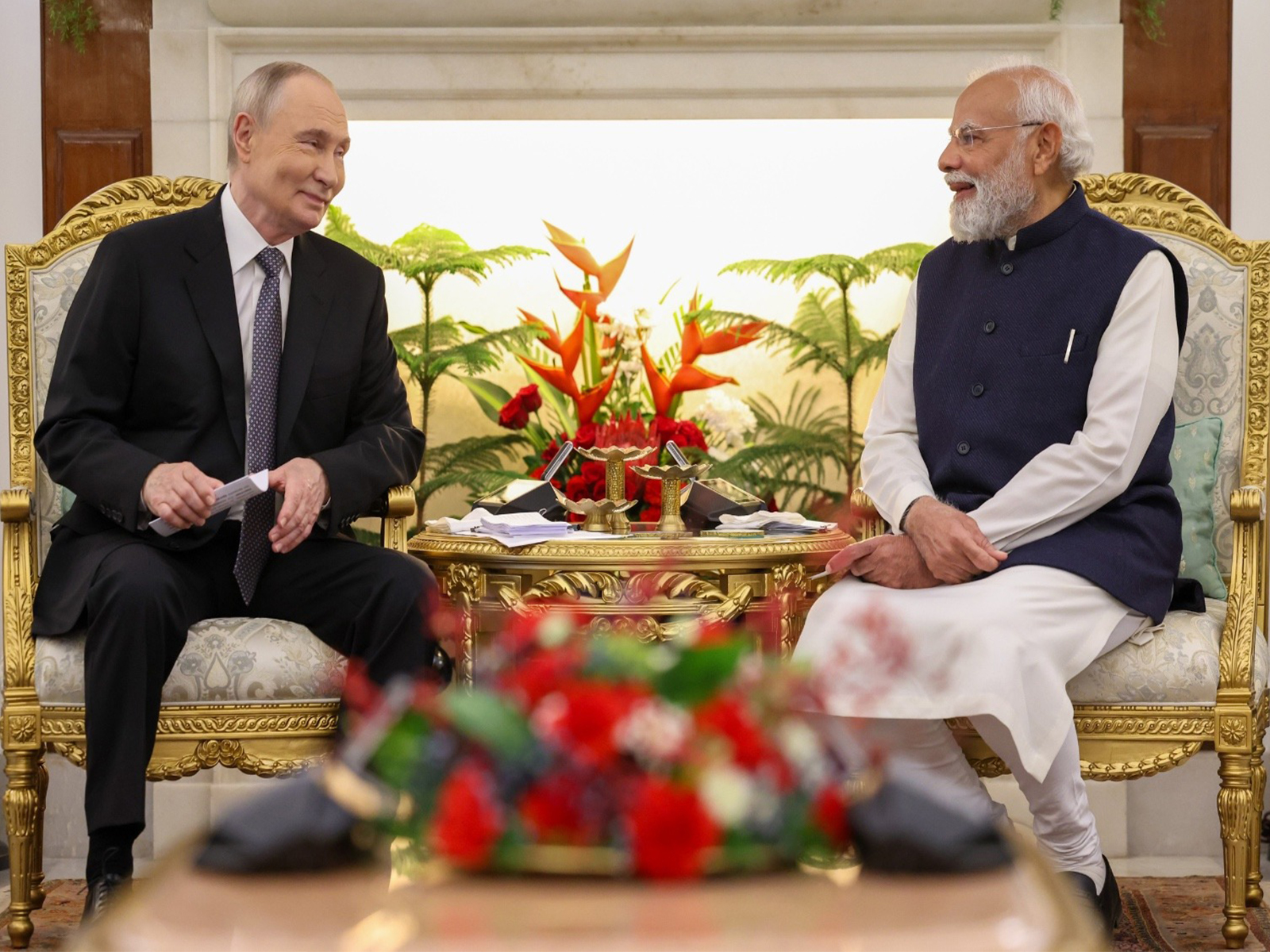 Prime Minister Narendra Modi with Russian President Vladimir Putin (Photo/@narendramodi)
