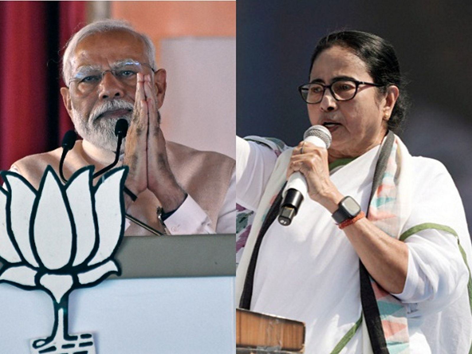 Prime Minister Narendra Modi and Bengal Chief Minister Mamata Banerjee (FilePhoto/ANI)