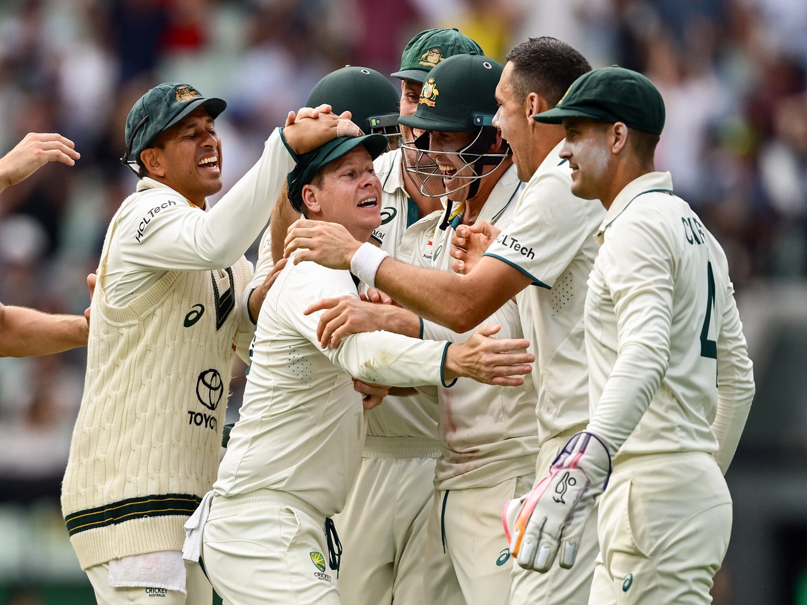 Australia players celebrating (Photo: ANI)