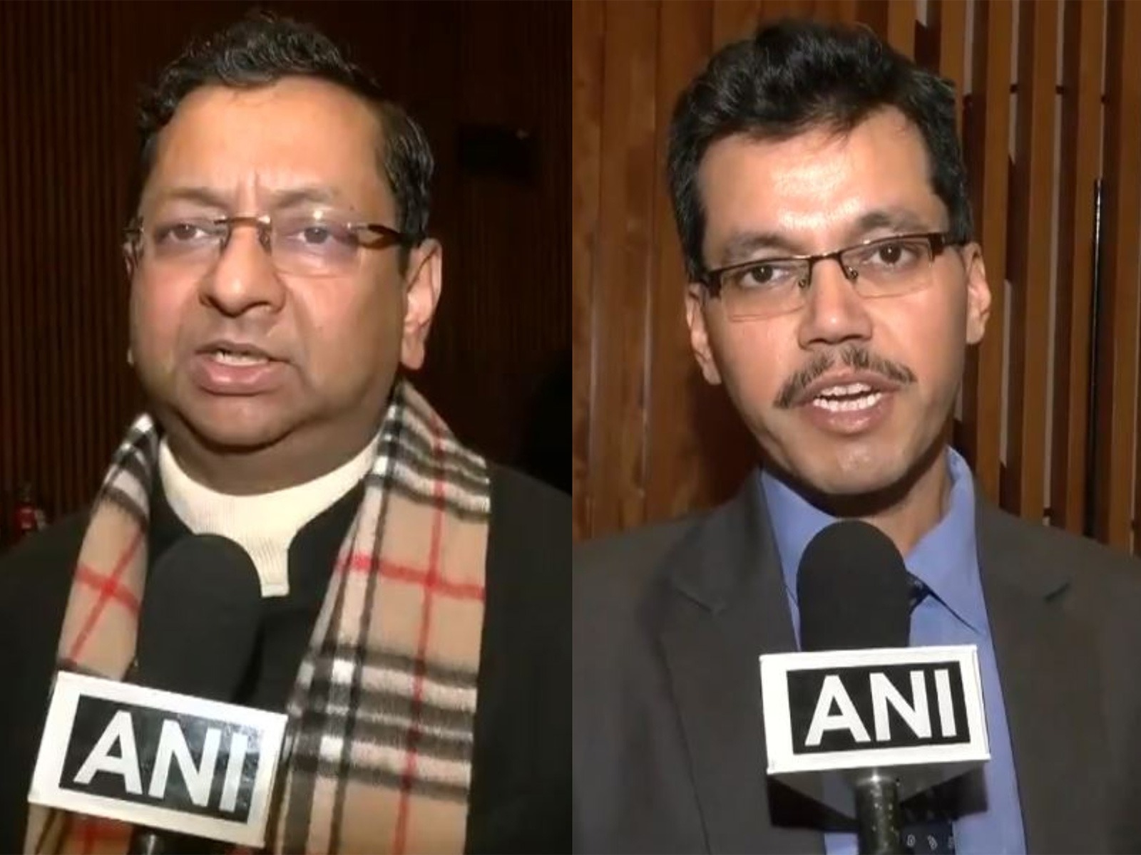 Jitendra Srivastava, Chairman and Managing Director of REC Limited and Shashank Mishra, Joint Secretary, Ministry of Power (Photo/ANI)