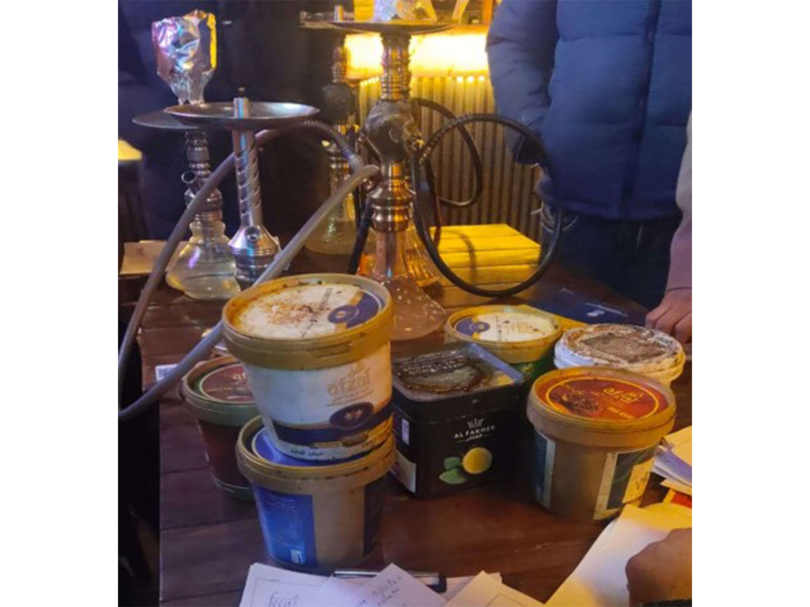 Sheesha (Hukkah) confiscated by State Flying Squad on Saturday in Shimla. (Photo/Health Department, HP)