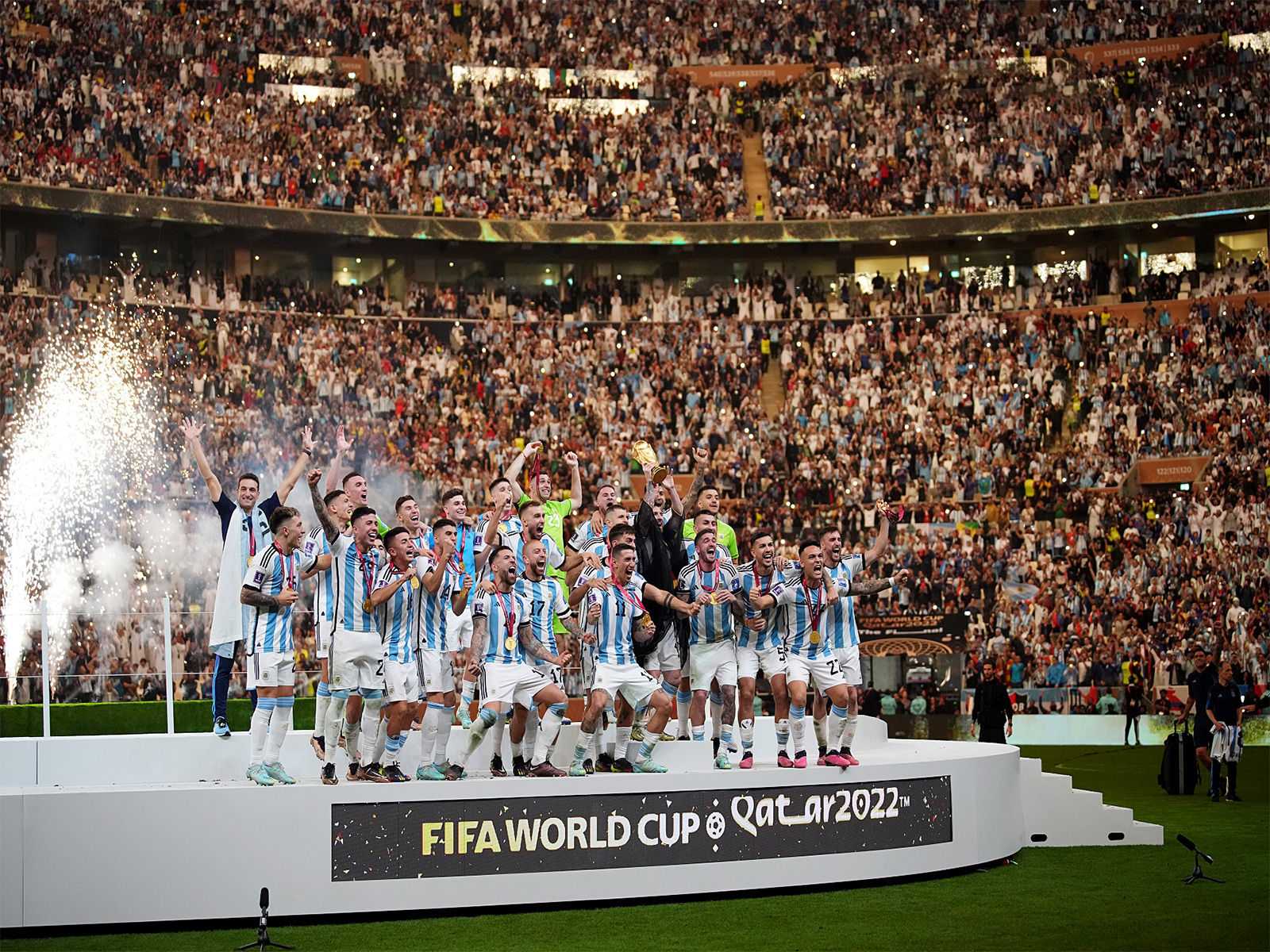 FIFA World Cup 2022 champions Argentina. (Photo: ANI)