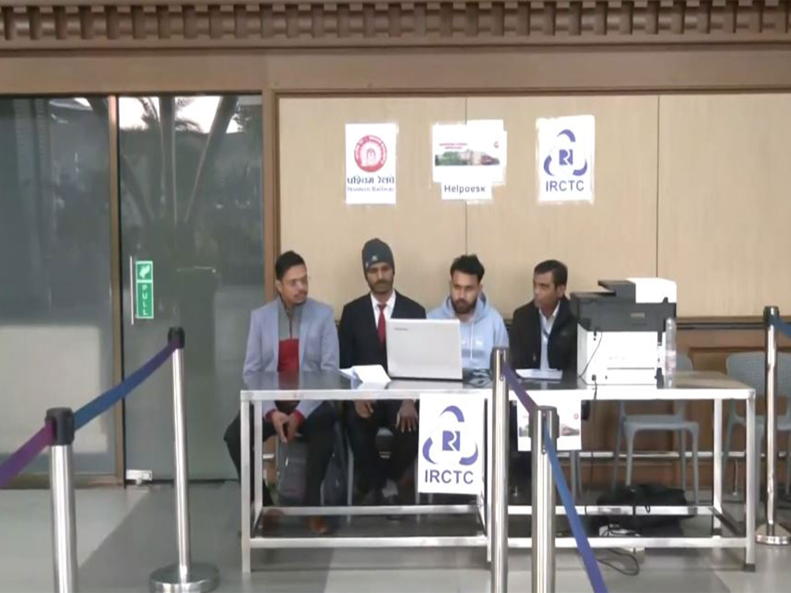 Ministry of Railways and IRCTC sets up helpdesk (Photo/ANI)