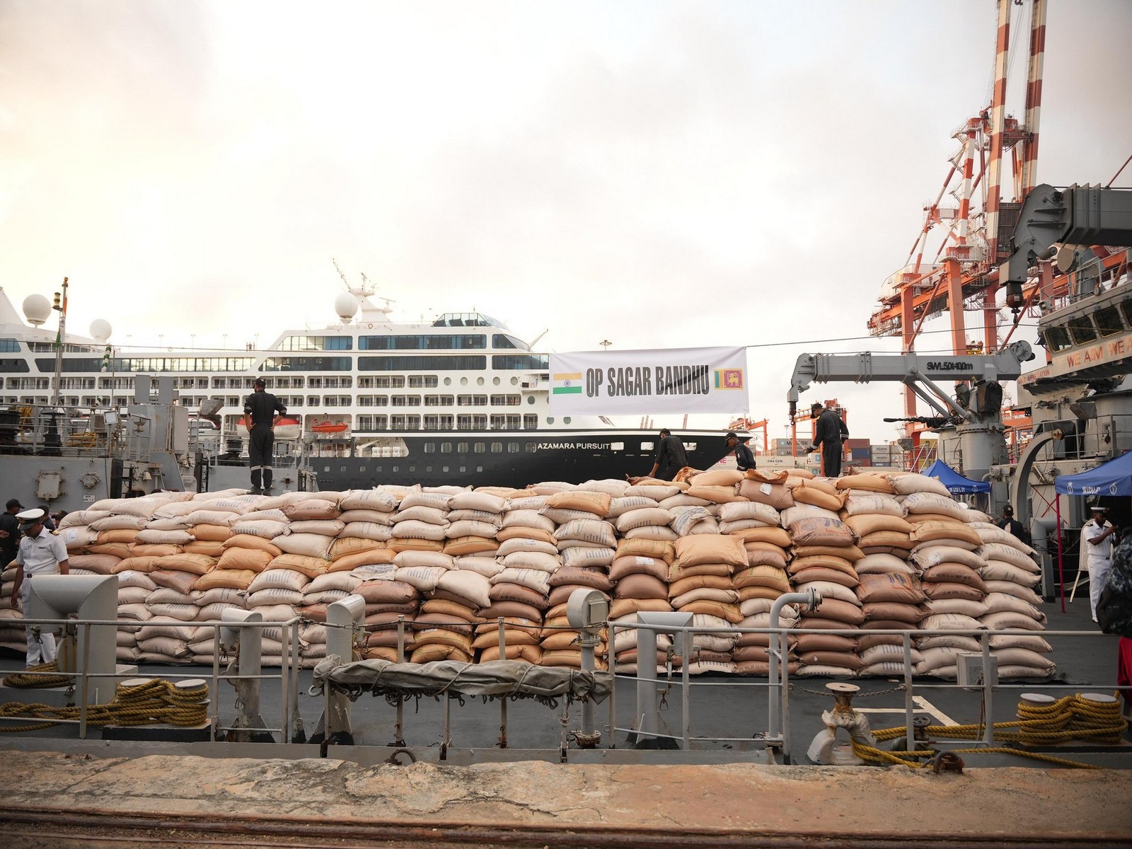 Tamil Nadu sends 1,000 tonnes of relief to cyclone-hit Sri Lanka  (Photo/X@IndiainSL)