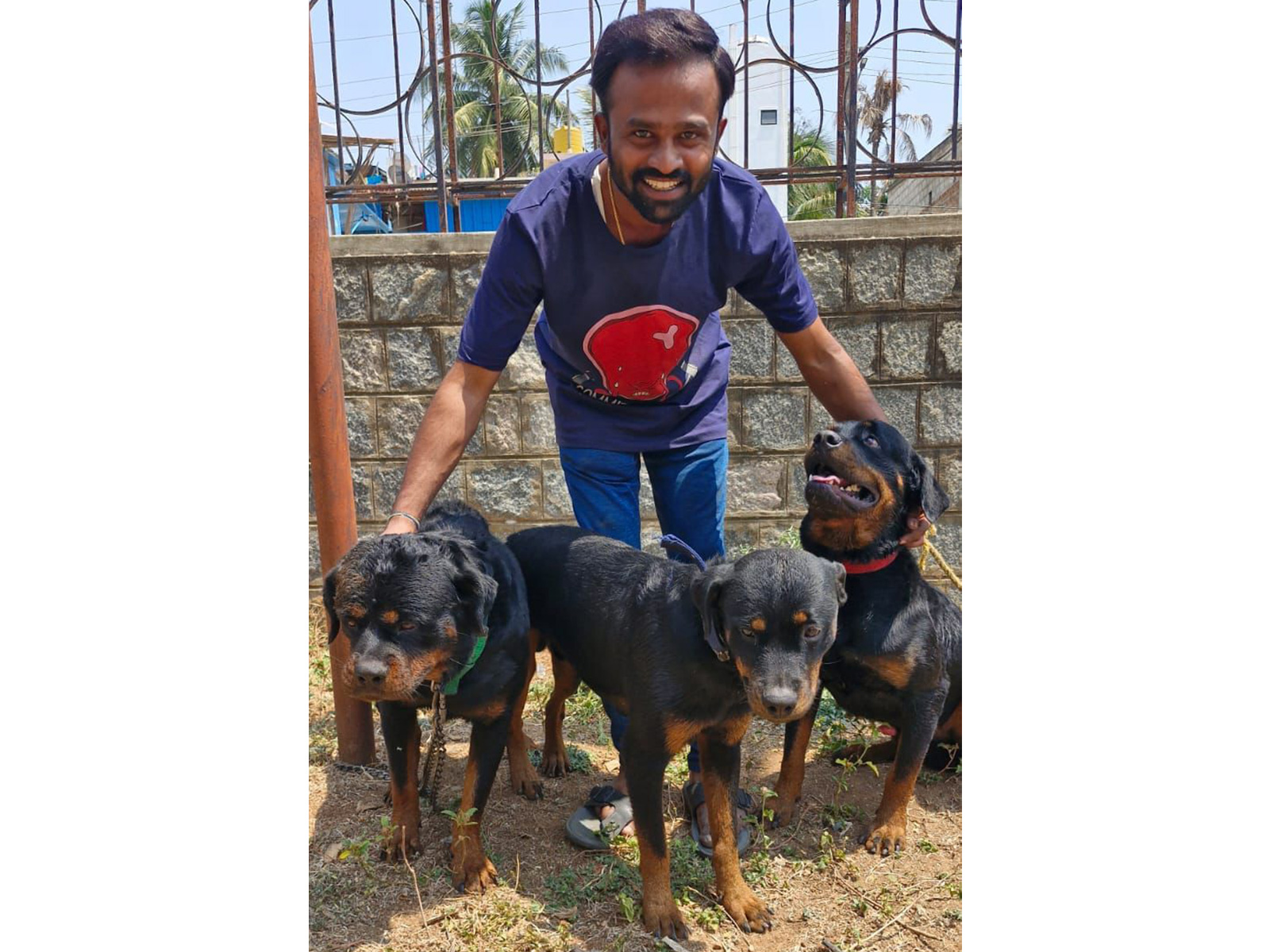 Rottweiler dogs owner Shailesh. (Photo/ANI)