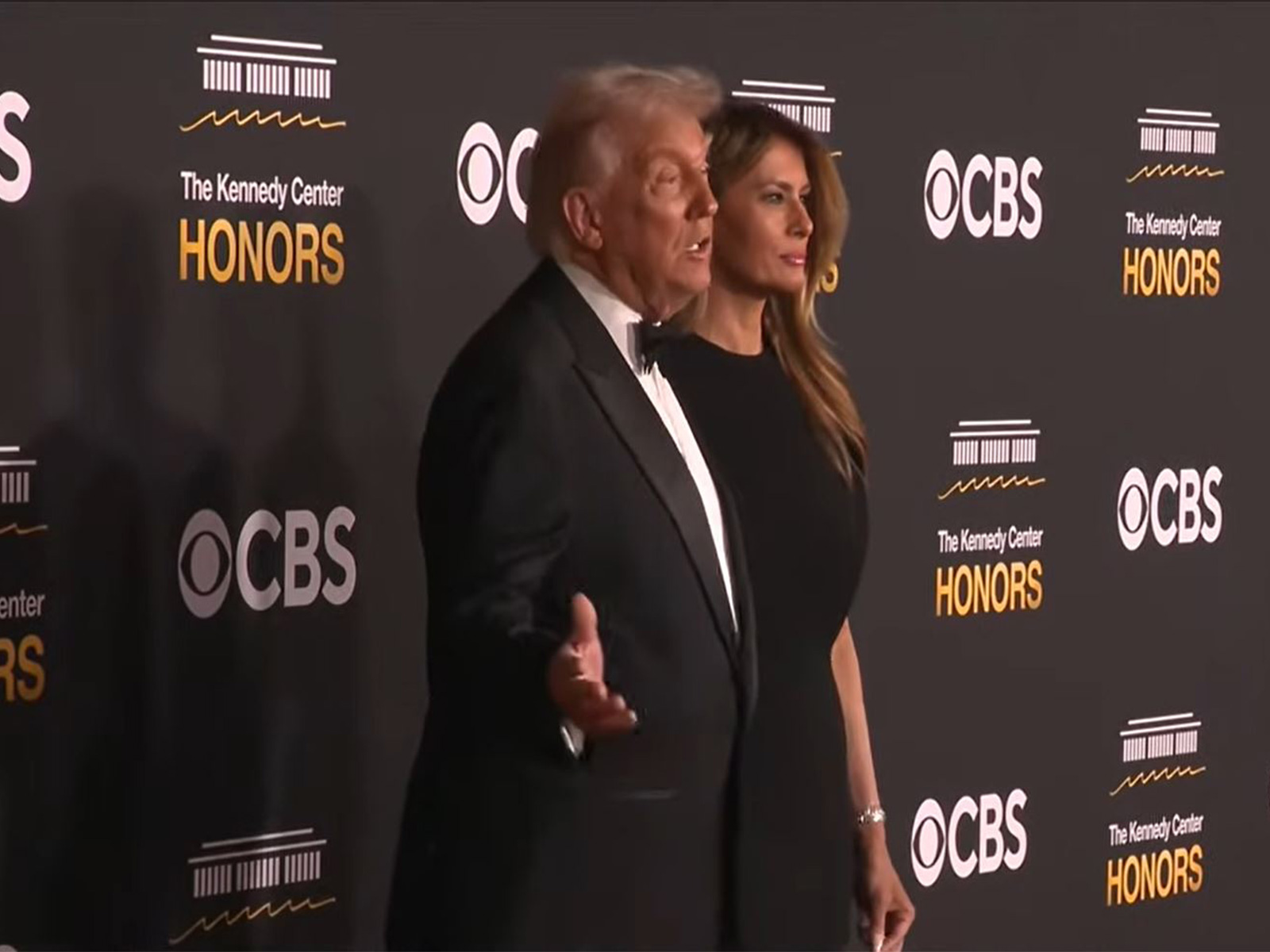 US President Donald Trump and the First Lady arrive on the red carpet at the Kennedy Center Honors in Washington, DC. (Image Source: The White House/YouTube)