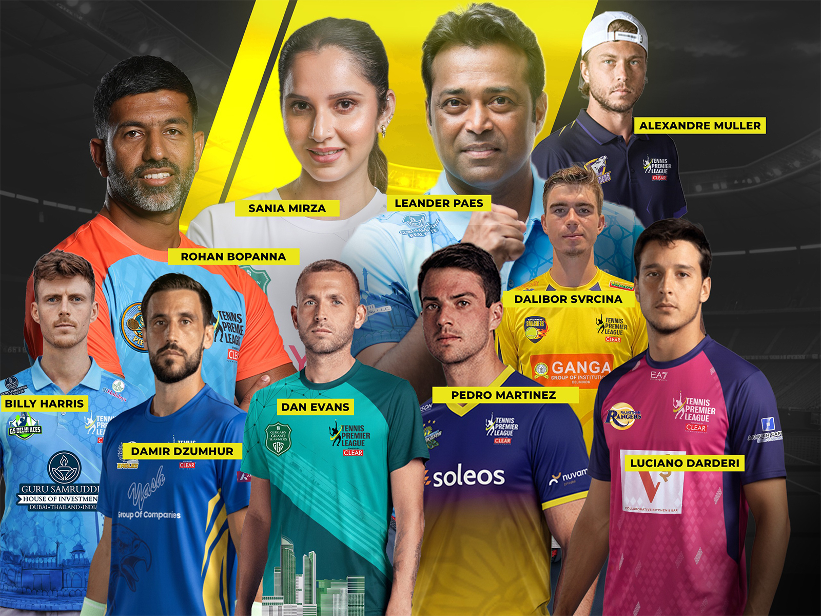Big names of Tennis Premier League (Photo: TPL)