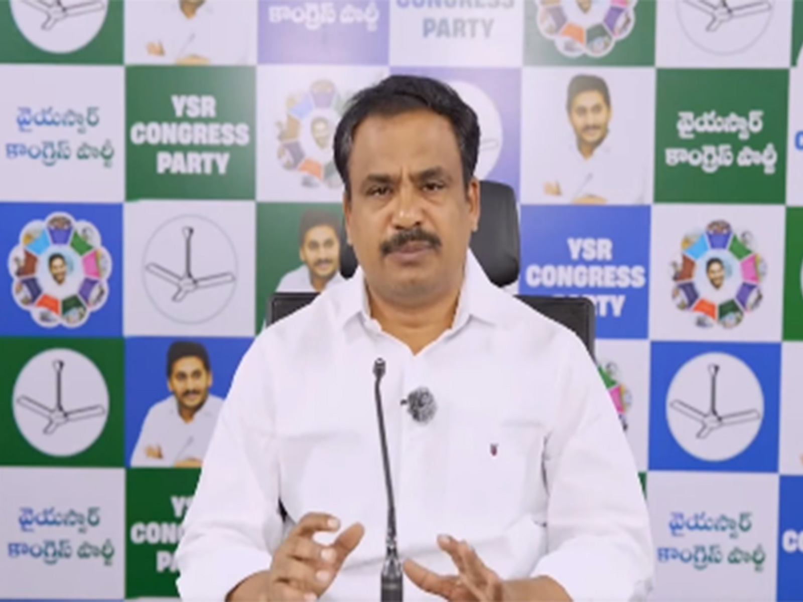 YSRCP Panchayat Raj Wing State President Vennapusa Ravindra Reddy. (Photo/X@YSRCParty)