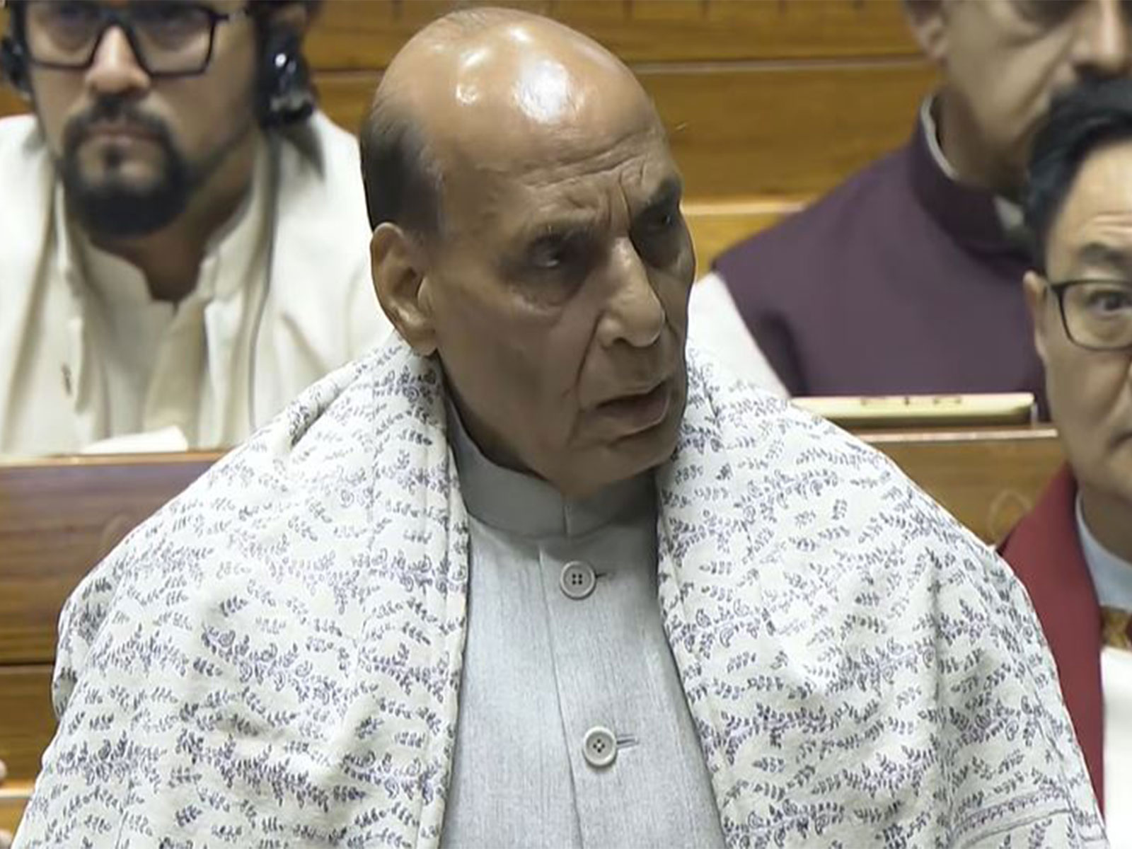 Defence Minister Rajnath Singh (Photo/Sansad TV)