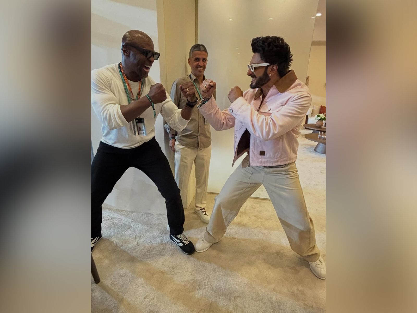 Terry Crews and Ranveer Singh (Photo/Instagram@terrycrews)