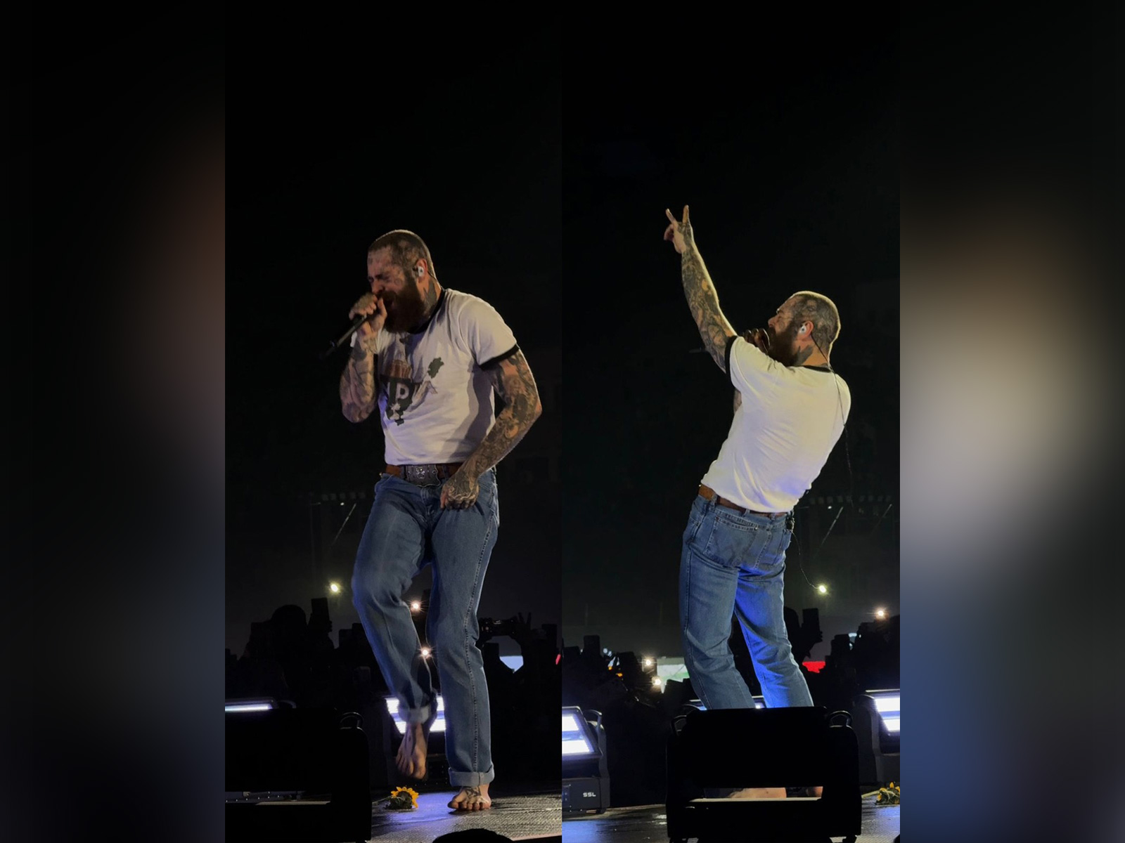 Post Malone at Guwahati concert (Press release)