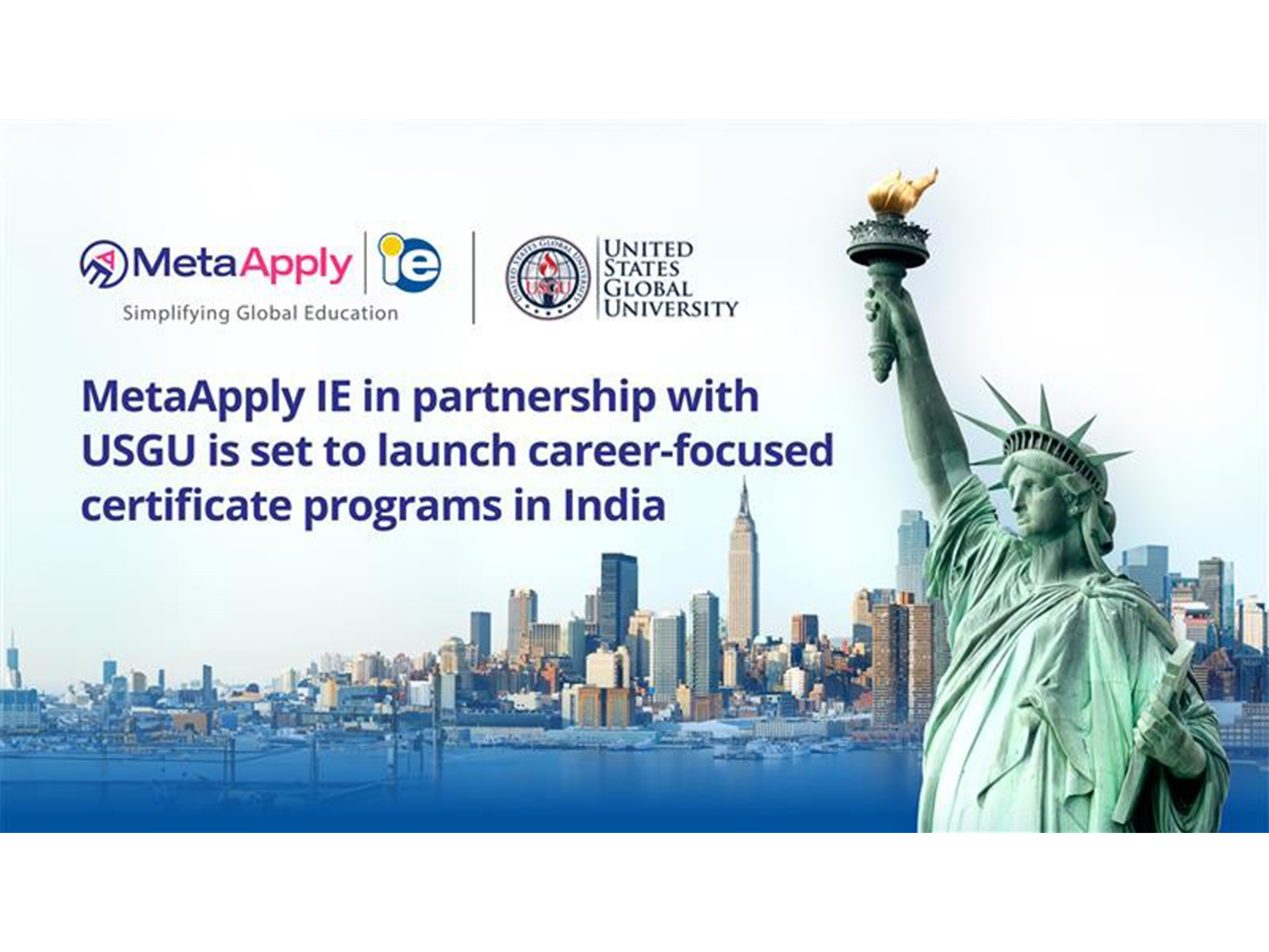 MetaApply IE and United States Global University announce an exclusive partnership to deliver career-ready short-term certificate programs in India