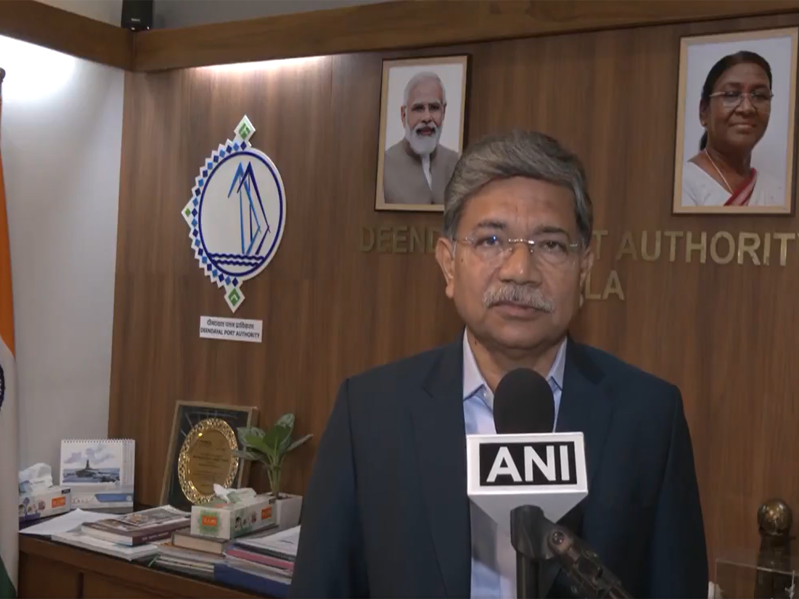 Sushil Kumar Singh, Chairperson of Deendayal Port Authority (Photo/ANI)