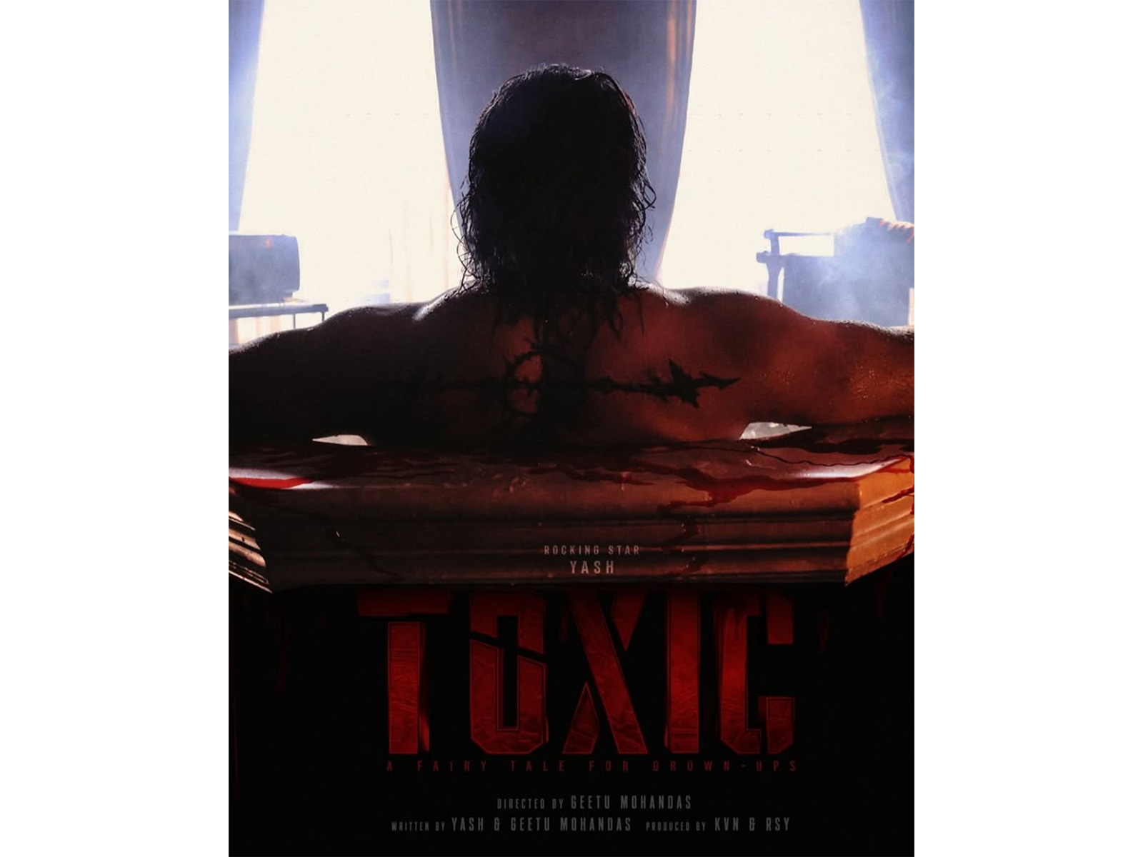 Yash in Toxic poster (Photo/Instagram@thenameisyash)