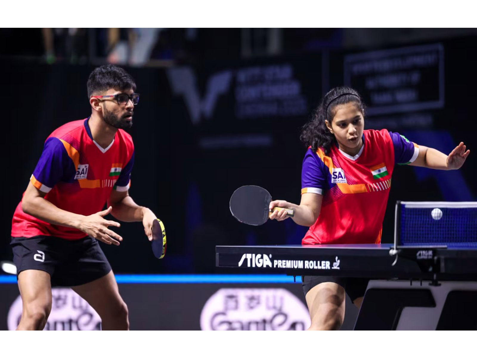 Diya Chitale and Manush Shah. (Photo: WTT Star Contender Chennai/Olympics.com)