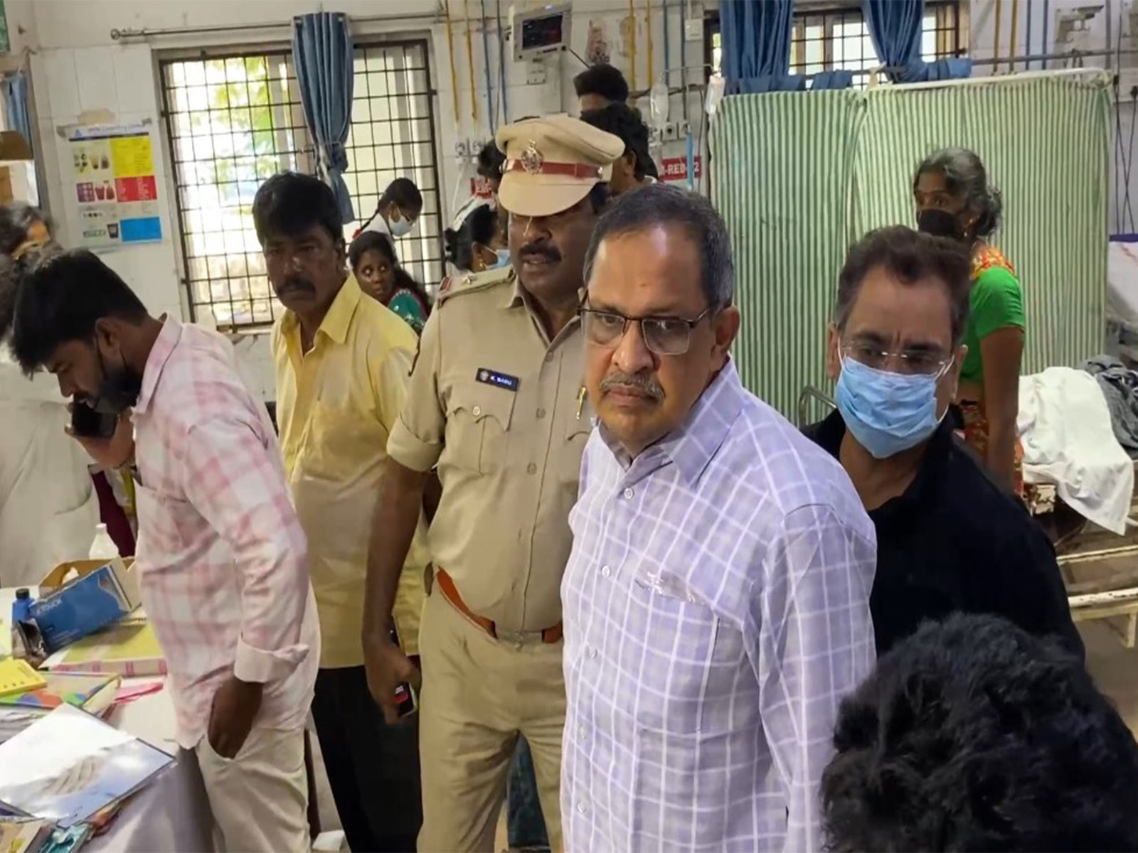 Apprehended individuals waiting for medical examination (Photo/ANI)