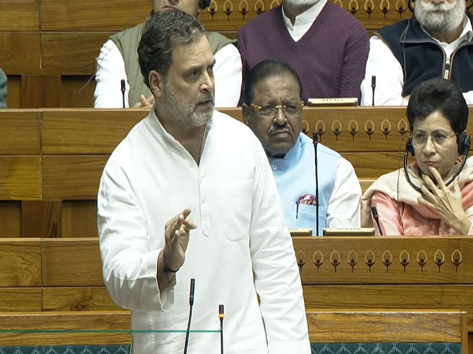 Congress leader and Lok Sabha LoP Rahul Gandhi (Photo/Sansad TV)