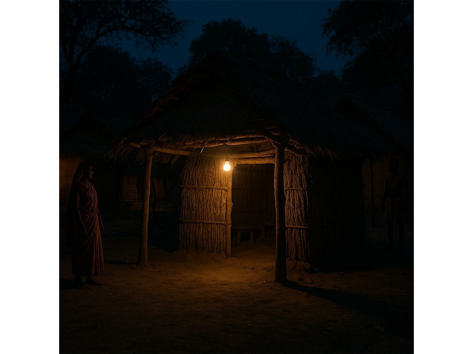 One of the beneficiary families' home under Jhumpda Vijalikaran Yojana (Photo/ANI)