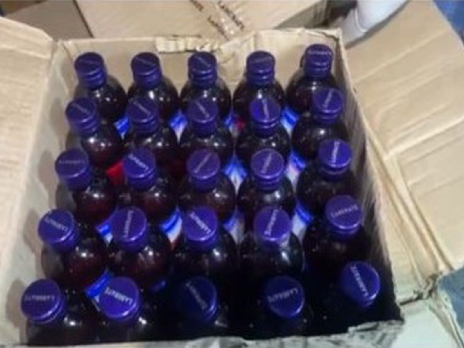 Codeine-containing cough syrup seized in Varanasi (Photo/ANI)
