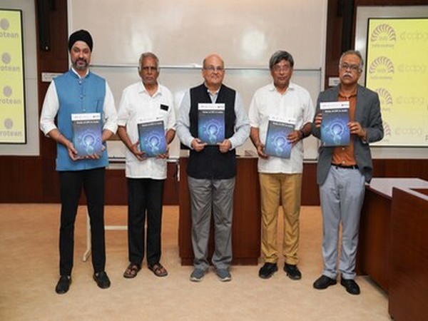 Report Launch (L-R) Dr. Harpreet Anand, Prof. S Sadagopan, Prof. Rishikesh T Krishnan, Prof. R Srinivasan, Prof Jayadev