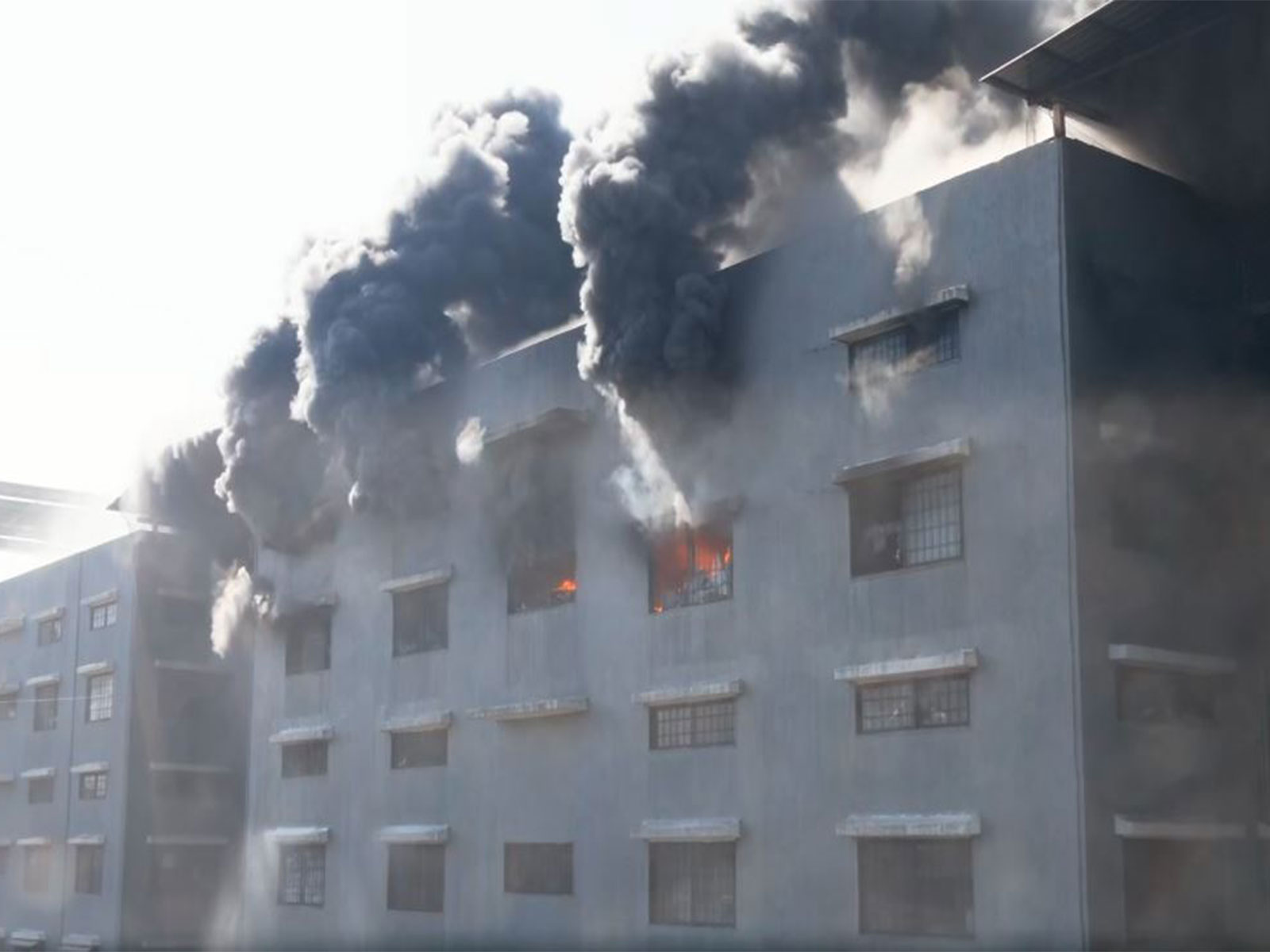 Visuals from the site of the fire incident in Surat (Photo/ANI)
