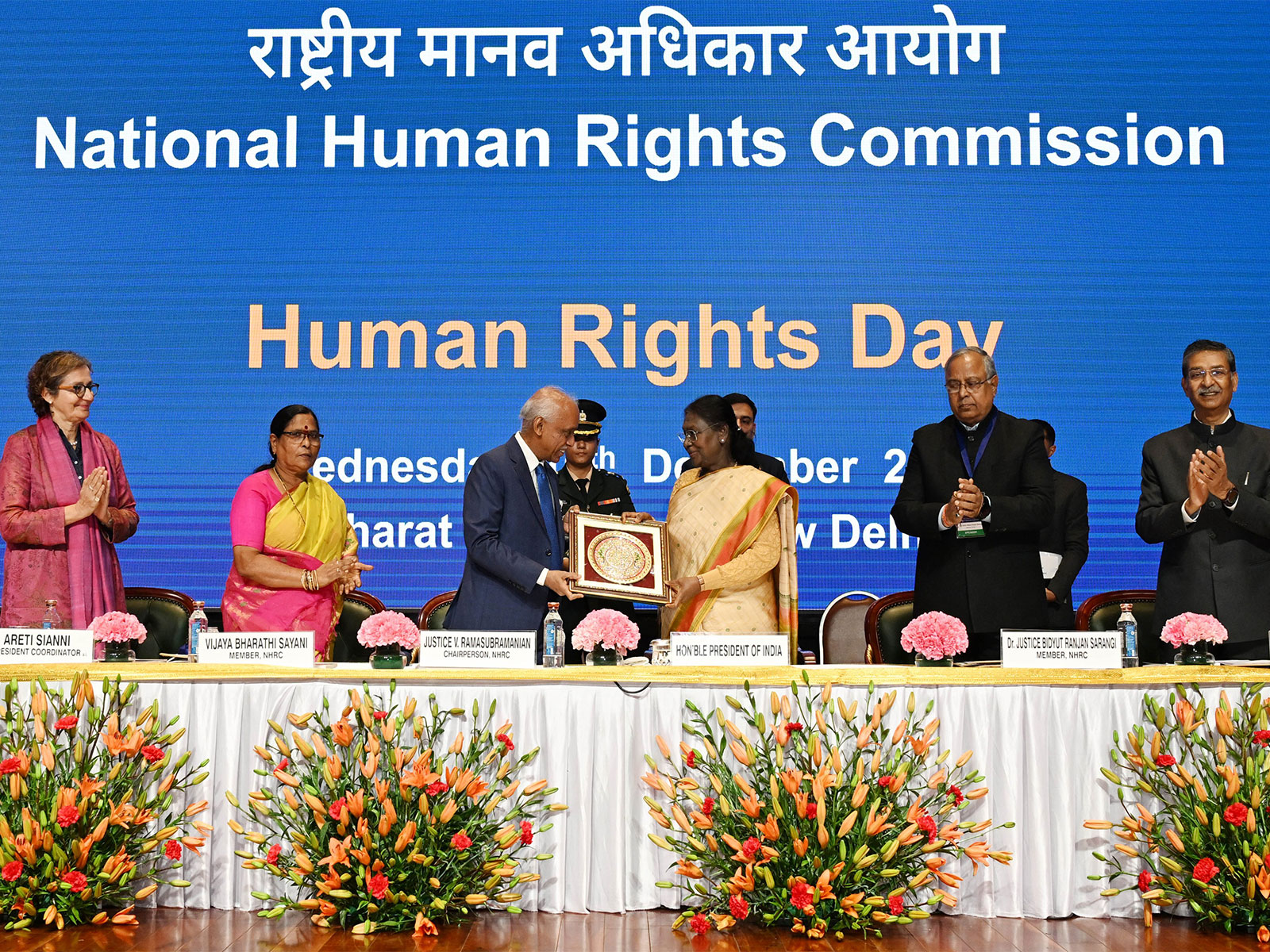 Human Rights Day celebration, organised by the National Human Rights Commission (Photo: X@rashtrapatibhvn)
