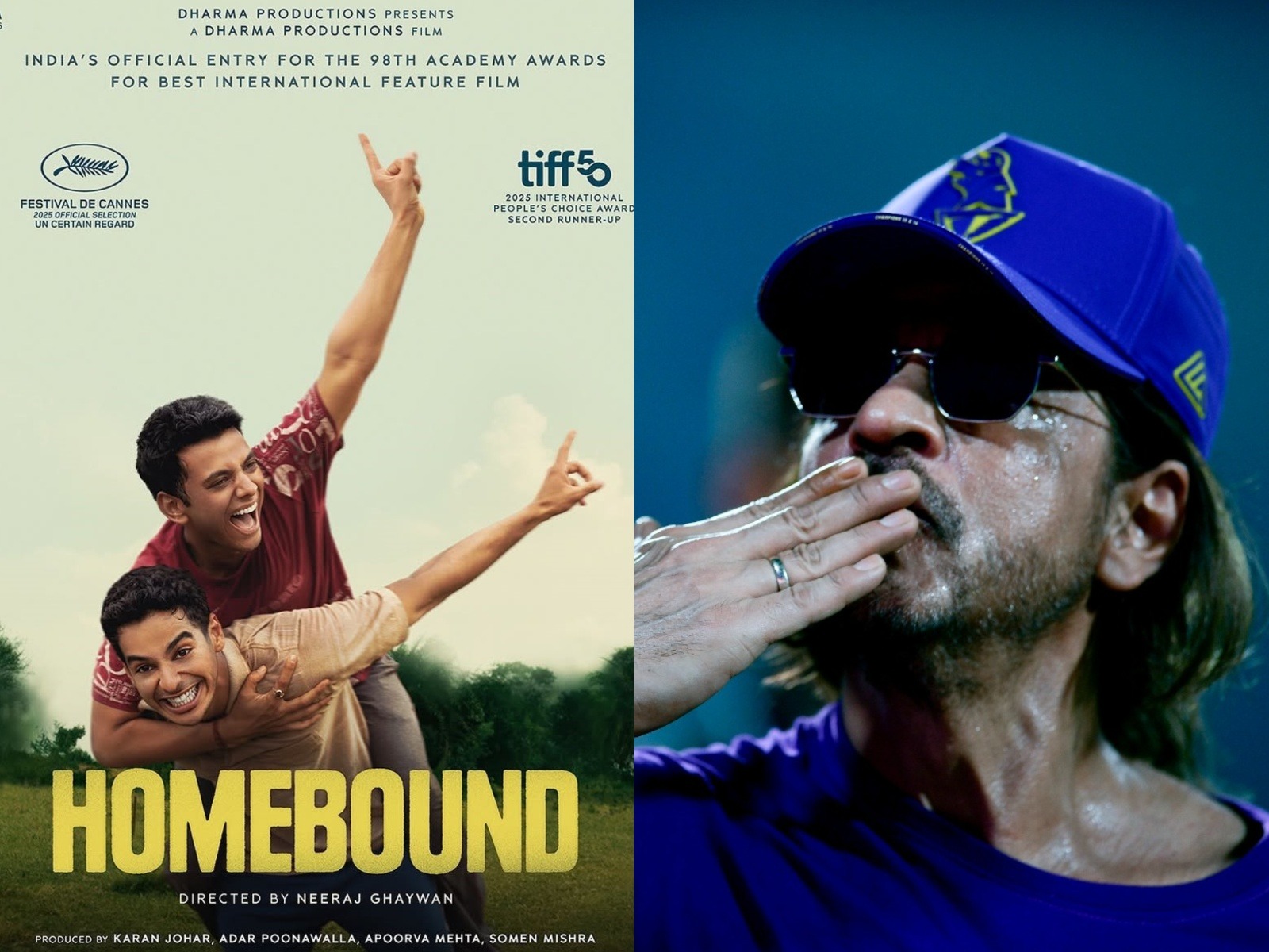 Homebound (Photo/Instagram@netflix_in ) and Shah Rukh Khan (Photo/ANI)