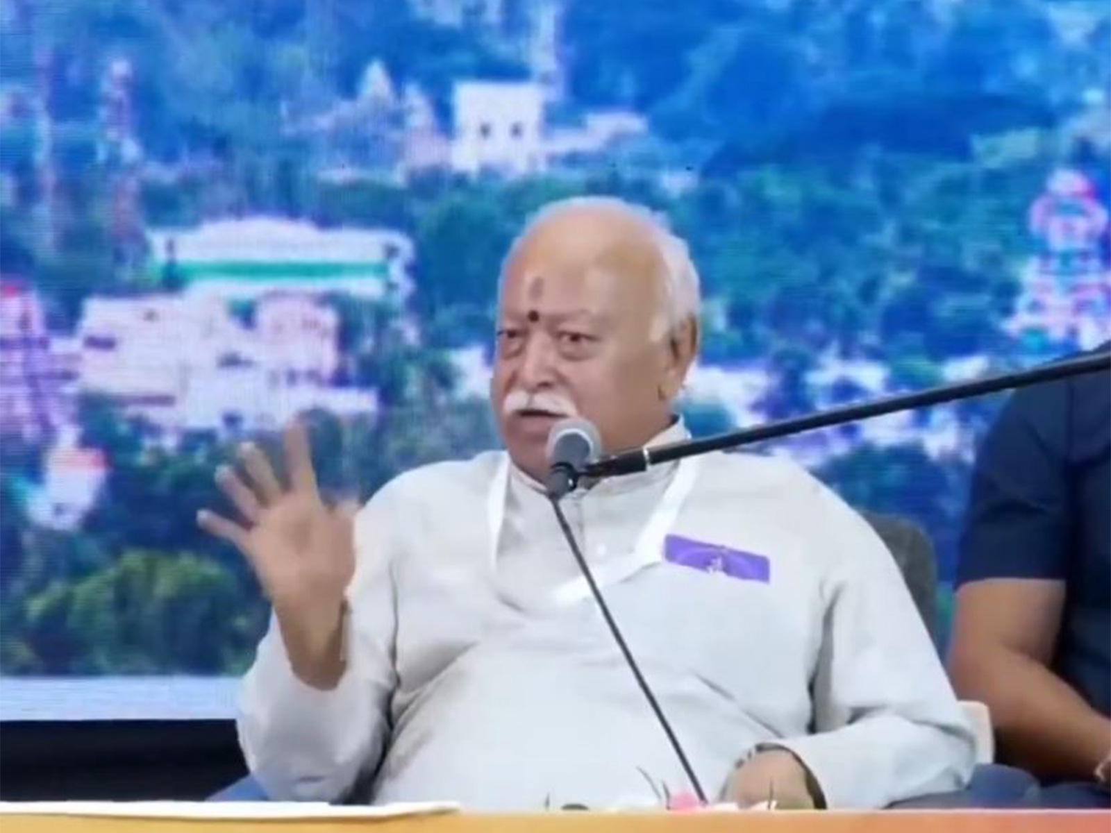 Rashtriya Swayamsevak Sangh (RSS) Chief Mohan Bhagwat (Photo: Vishwa Samvad Kendra Tamilnadu/ YouTube)
