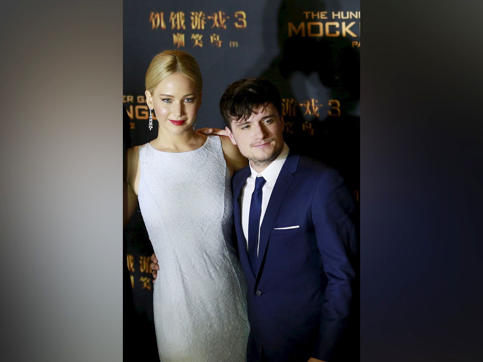 Jennifer Lawrence and Josh Hutcherson (File photo: Reuters)