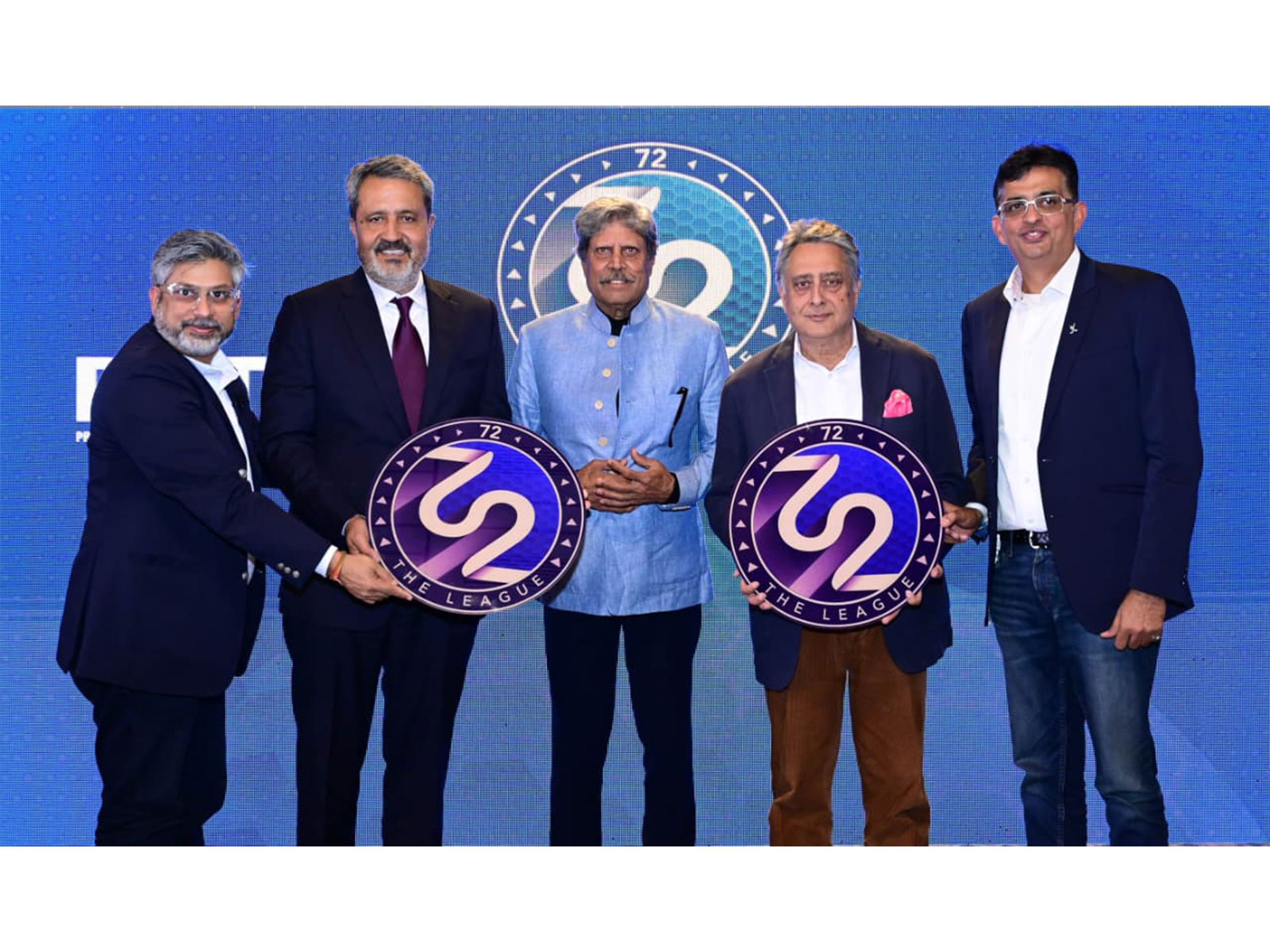 PGTI president Kapil Dev at launch of India's first professional golf league '72 The League' (Image: PGTI)