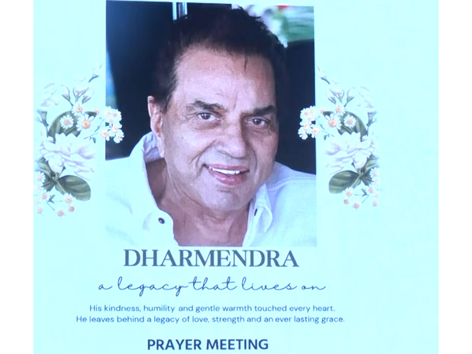 Dharmednra's Prayer meet (Image source: ANI)