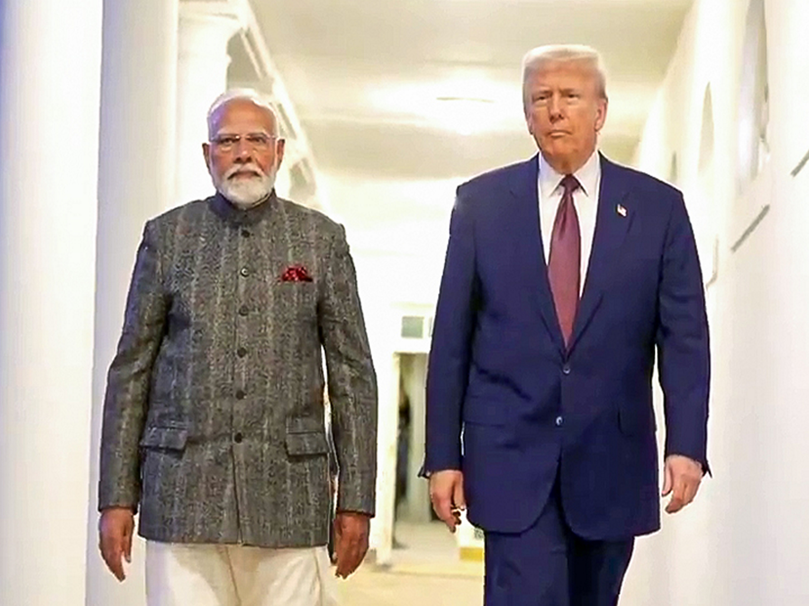 PM Modi with US President Donald Trump at the White House (File photo: ANI)