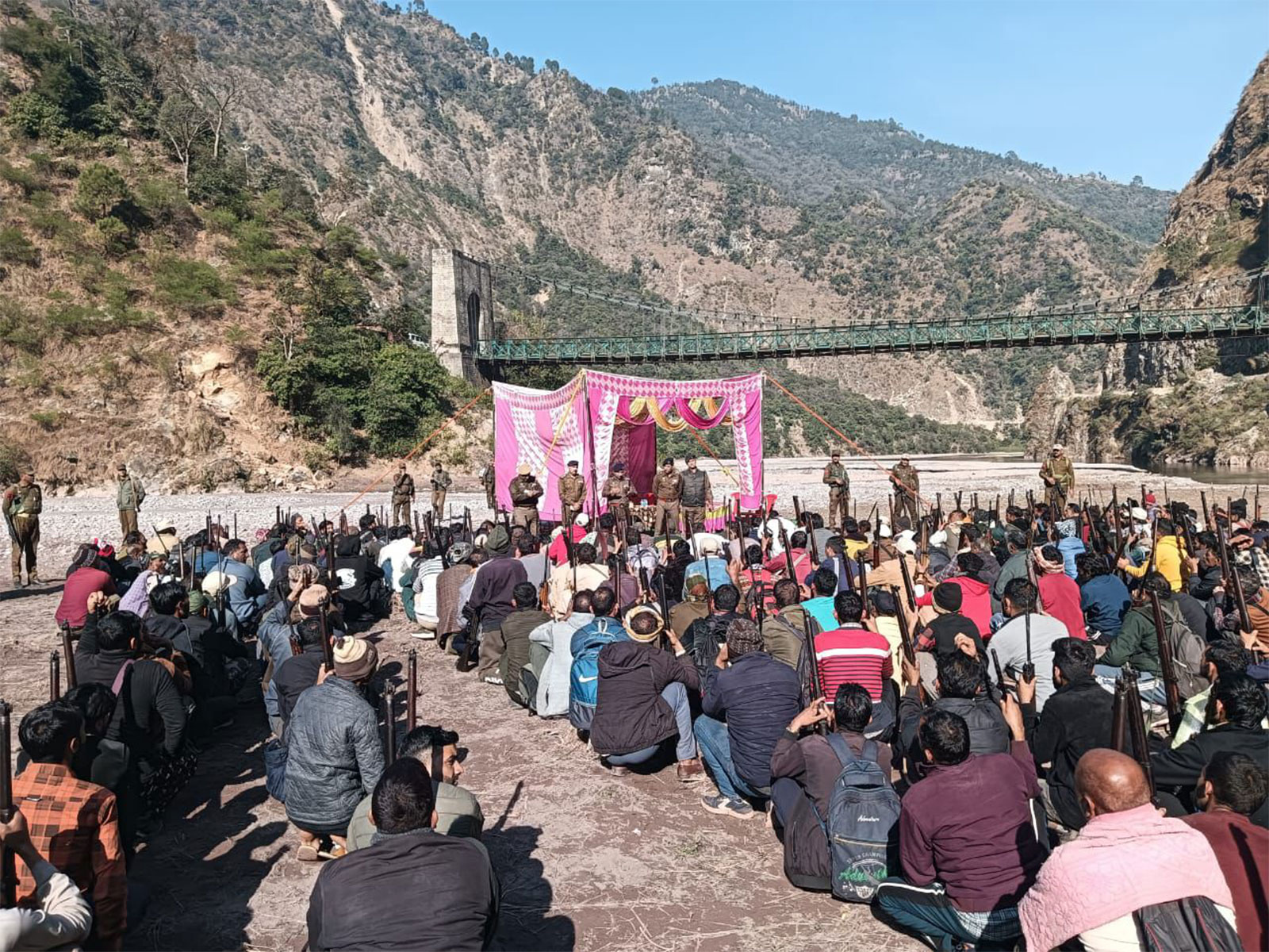 Visuals from the review meeting (Photo: J-K Police)