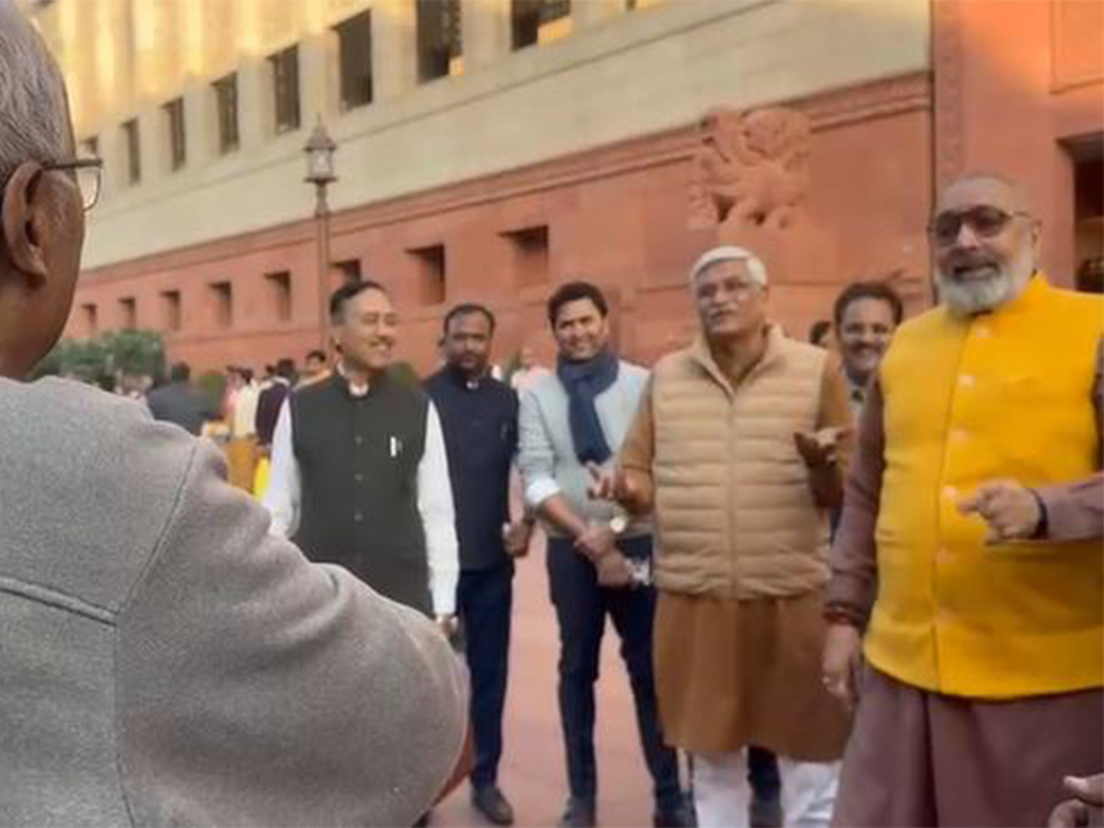 Visuals from Parliament premises (Photo/ANI)