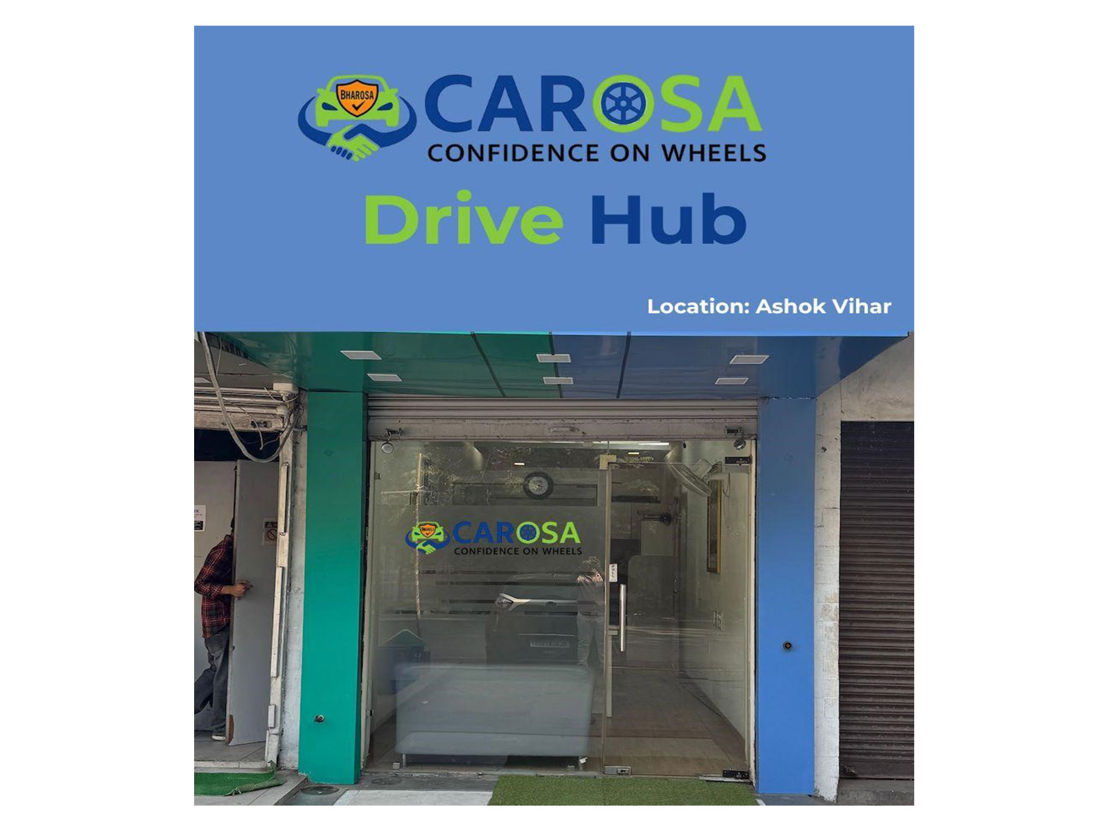 Carosa Pre-Launches Its Website and Unveils Its First AI Drive Hub in Ashok Vihar, Delhi